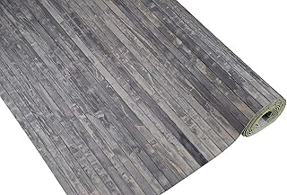 amaZulu Inc. Natural Bamboo Paneling - Flexible Wall Cladding Panels for Living Room Decor, Ceiling Tiles, and Outdoor Kitchens - Renewable Resource, Home Decor, 32 sq ft Coverage, 4’x8’, Grey