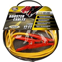 Coleman Cable 08467 Medium-Duty Booster Cables with Bag, 8-Gauge, 12-Foot