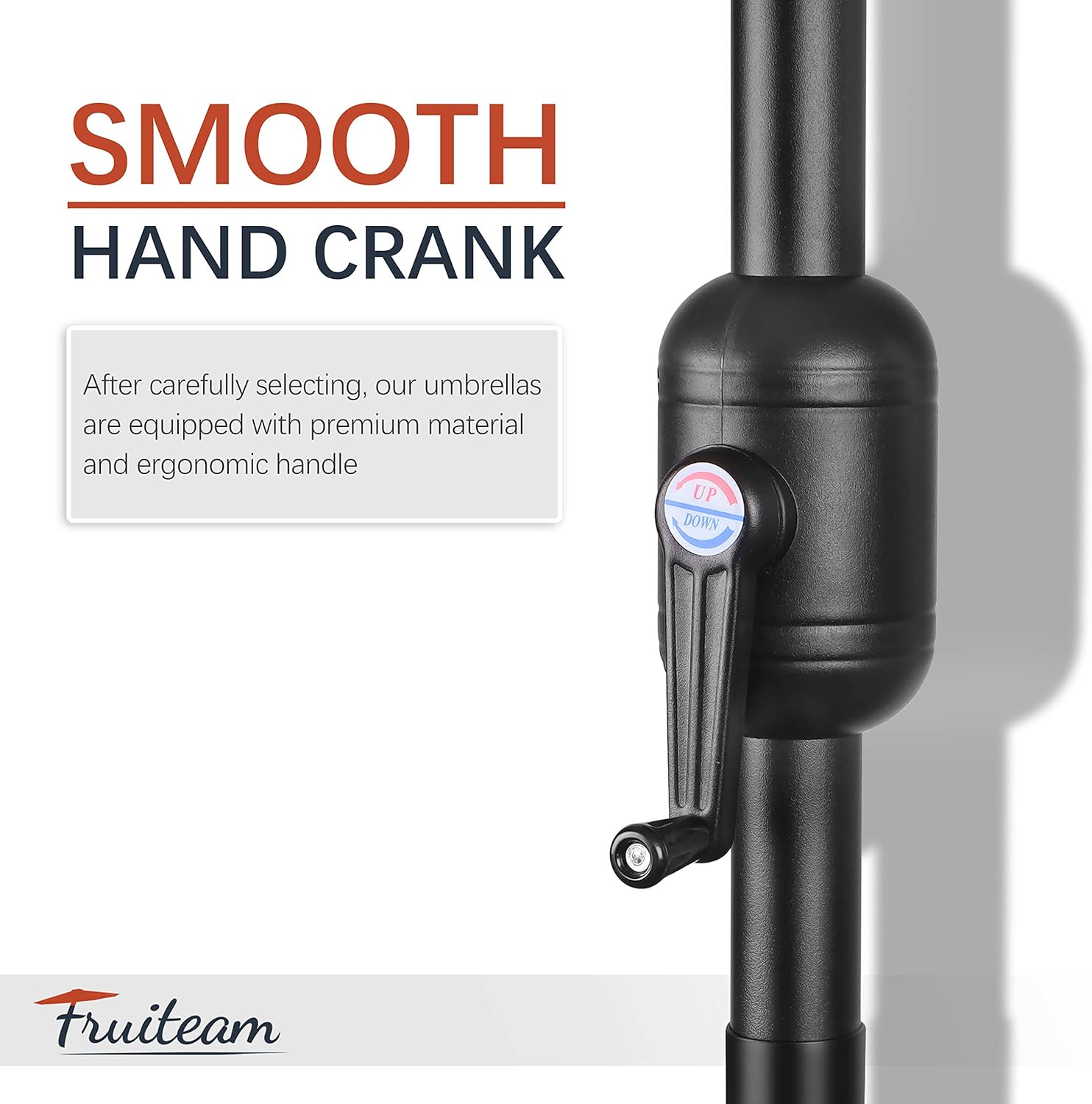 Buy FRUITEAM 7.5FT Solar Patio Umbrella Outdoor LED Umbrella,Table