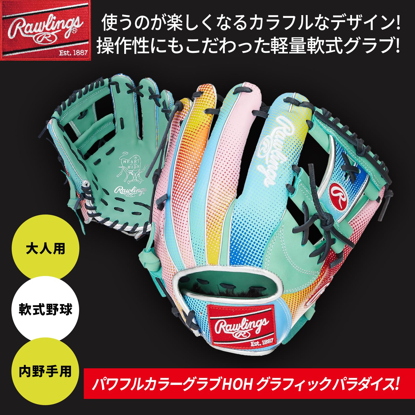 Amazon | ローリングス(Rawlings) 野球 グラブ グローブ 大人用 軟式 