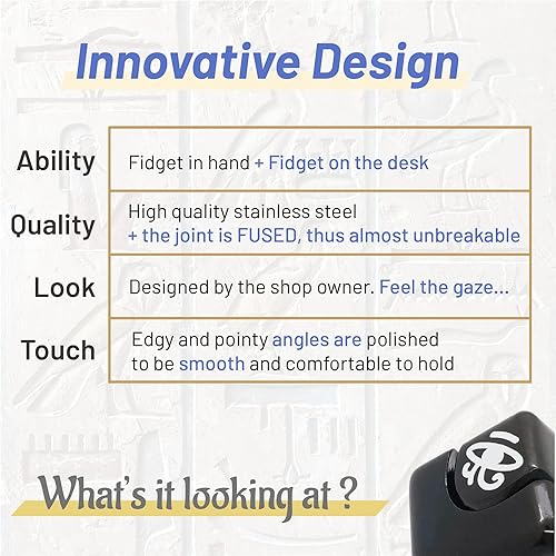 Miniatura 5 de See Lion Cubo de mirada egipcia, juguete antiestrés para adultos, accesorio de oficina y decoración de escritorio, tomador de decisiones,