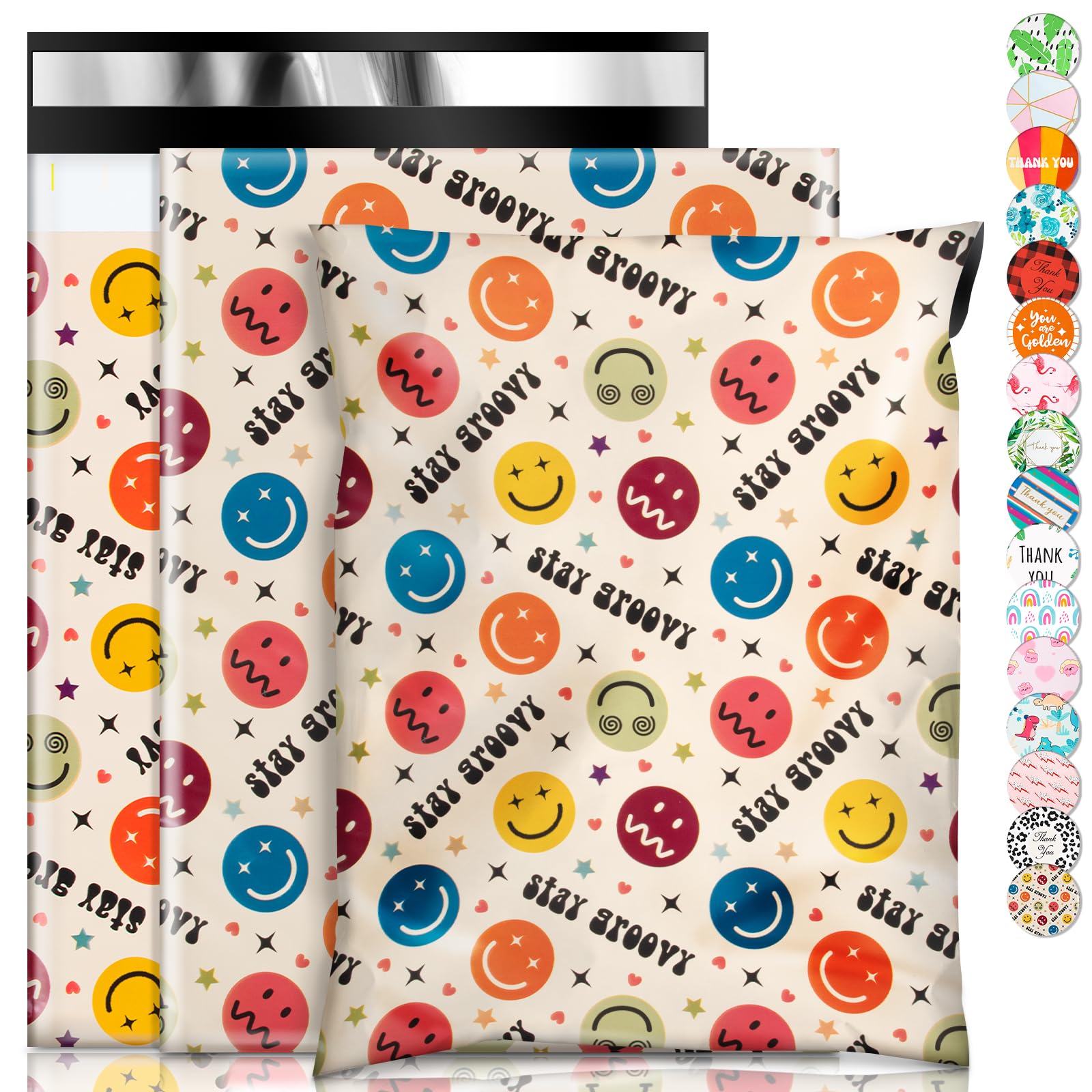 Oududianzi Poly Mailers 6x9, 50Pack Shipping Bags, Fashion Shipping Envelopes, Plastic Packaging Bags, Self-Seal Polymailers, Mailing Poly Bags for