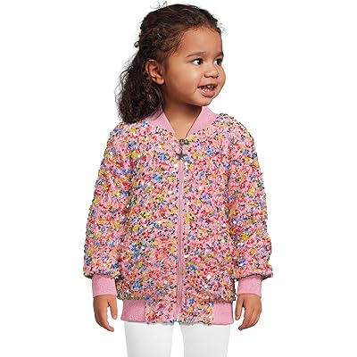 Lola and The Boys Confetti Shimmer Party Bomber (Toddler/Little Kid/Big Kid) pink