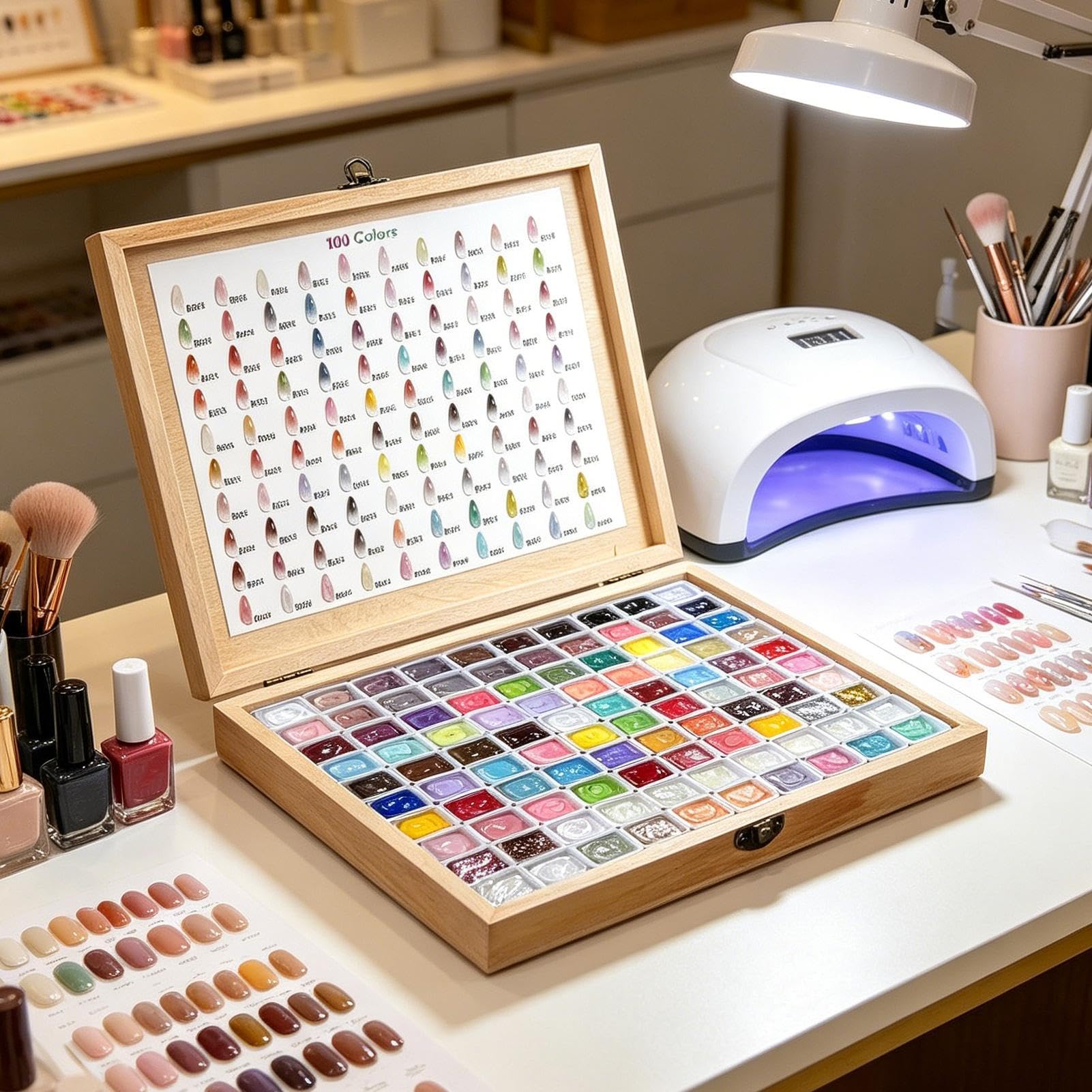 Patpat Paleta Żelowa 100 Kolorów Długotrwały Wysoko Pigmentowany Gradient 2 | Pat Painting Gel do Manicure dla Kobiet i Dziewczyn French Manicure Salon Dom Randka Wakacje Ślub