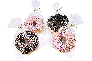 Wowfit 100 CT Clear Flat Cellophane Bath Bomb Wrappers for 5" x 7" Sizes