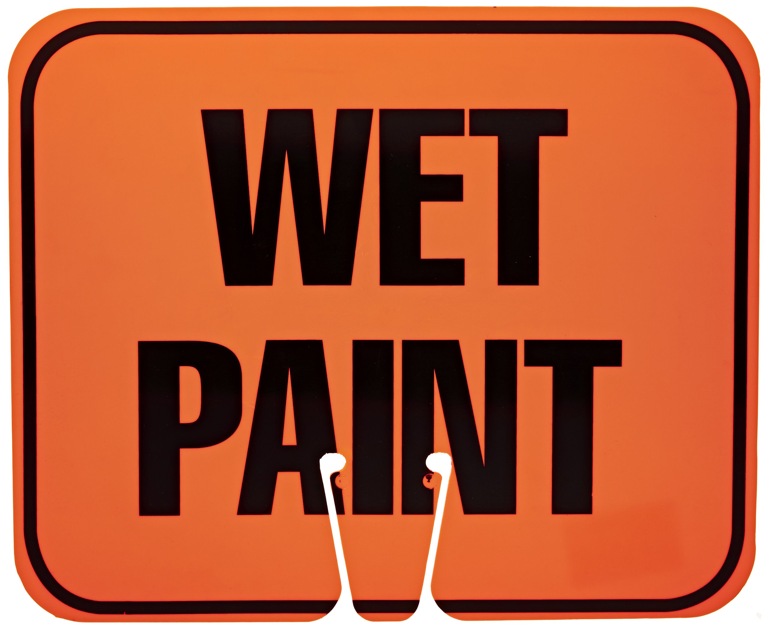Cortina ABS Plastic Traffic Cone Sign, "Caution" 03-550-C, 12.75" Width x 10.375" Height, Orange on Black — Amazon image 16