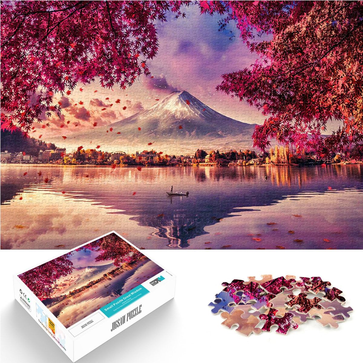 Puzzle da 2000 pezzi con taglio di precisione Fuji Fugaku Giappone Honshu ，Adatto a persone dai 14 anni in su Decorazione della casa Giochi per famiglie, regali di Natale e compleanno。