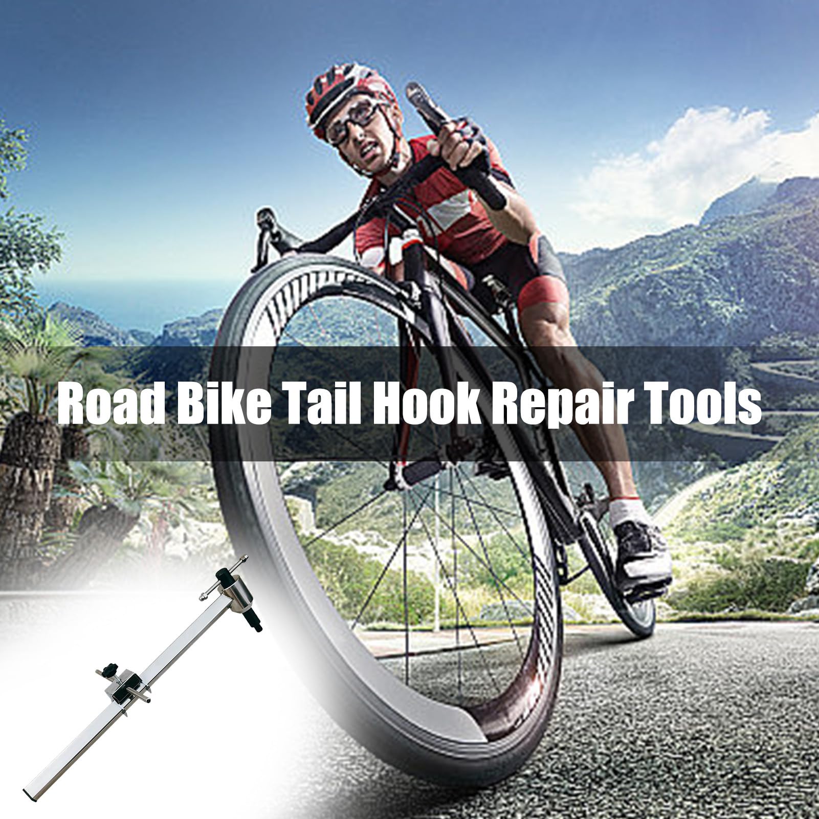 Genérico Road Tail Hook Aligner, Schaltauge-Ausrichtungslehre | Ausrichtungslehre für Schaltauge mit Härte - -Schaltauge-Winkel rechts symmetrischer Einsteller für Fahrrad-Reparaturwerkzeug
