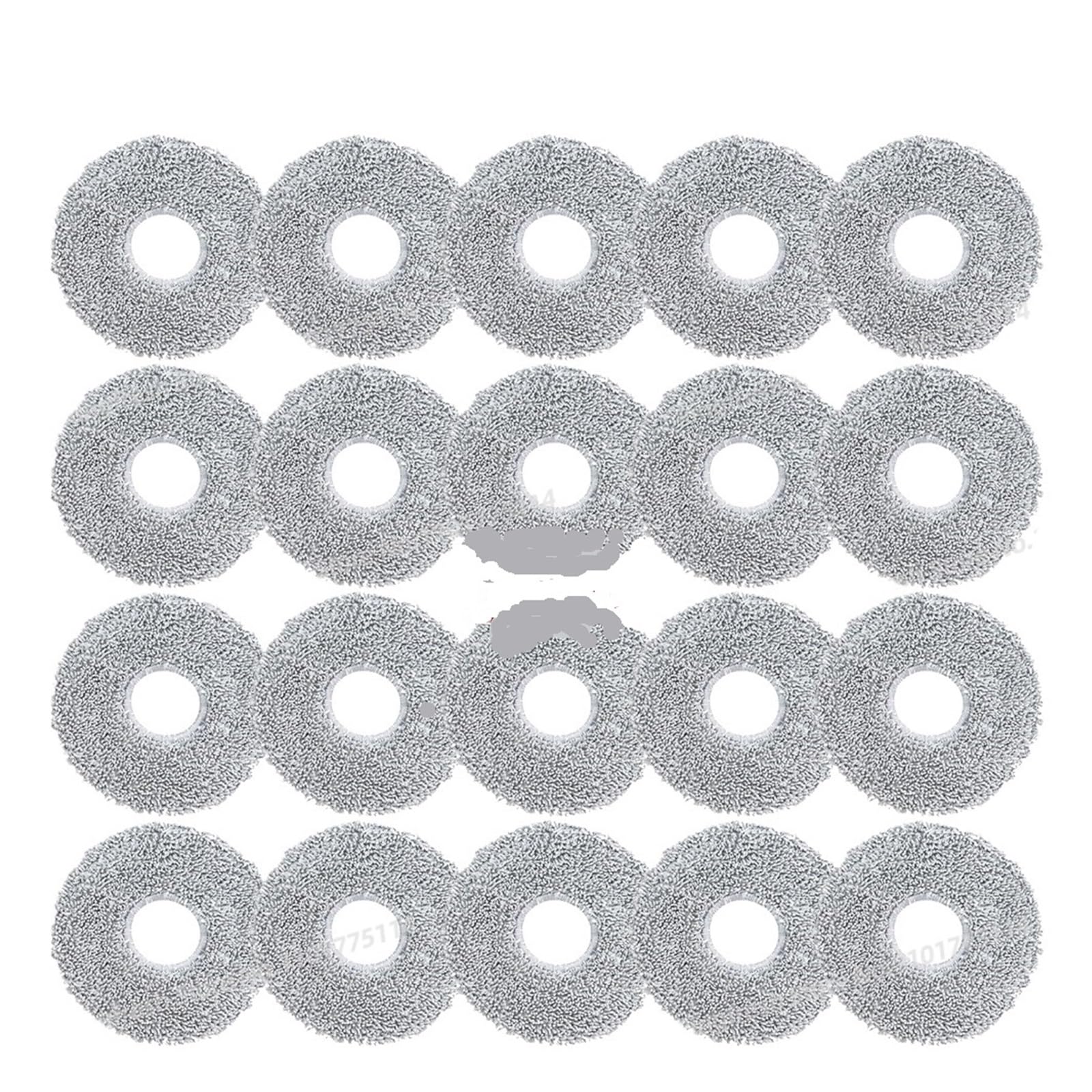 Compatible For Cecotec ，Compatible For Conga，9590 / 9990 / 10090 AI Spin Revolution Ultra Power Home Vacuum Parts Mop Cloth Mop Pad(20 Mops)