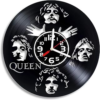 Queen vinyl wall clock, Queen gift for any occasion, Christmas, Valentine's Day, Birthday, Holiday, Housewarming Present