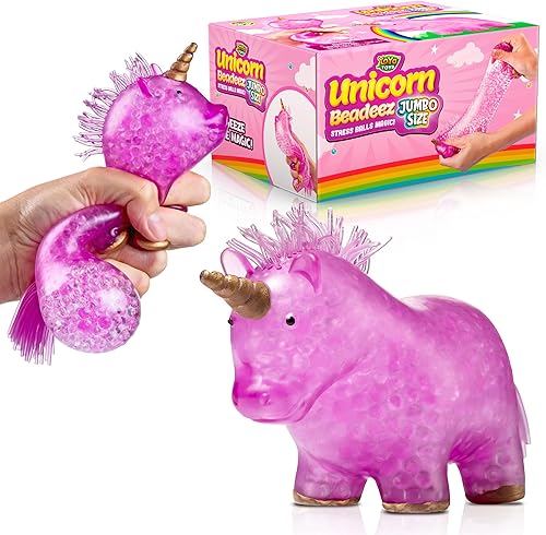 Miniatura 1 de YoYa Toys Juguete de bolas de unicornio jumbo para aliviar la ansiedad bolas de aplastamiento para niñas niños y adultos juguete sensorial