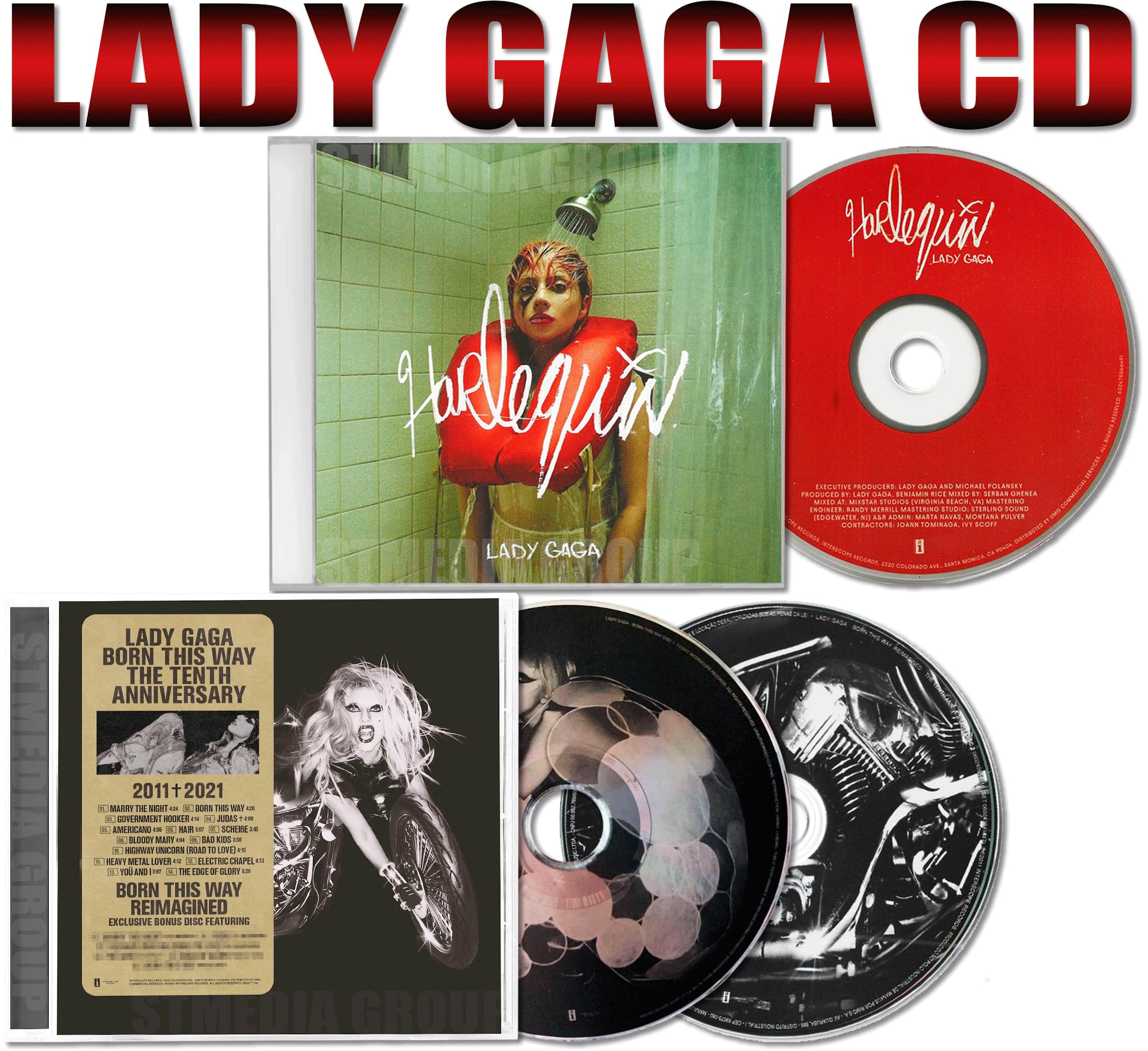 Lady Gaga: Born This Way / Harlequin Deluxe Bundle СD | (10th Anniversary Expanded Edition)