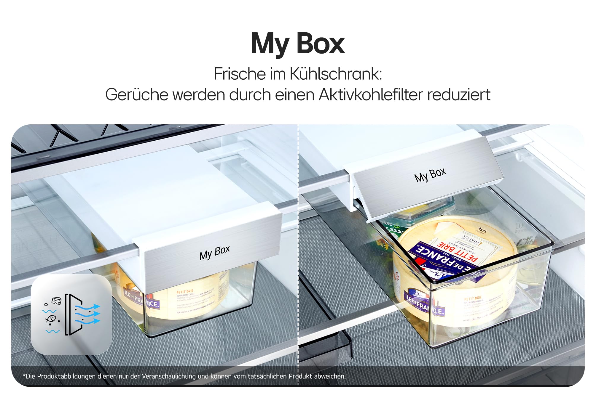 LG GBGW92GCEV Fit&Max Kühl-/Gefrierkombination (465 L, Energieklasse C) vollintegrierbar oder freistehend mit InstaView, FRESHConverter+, Total No Frost, MyBox, Schwarz