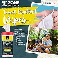 Vista 2 de Picaridin Super Bundle; Toallitas repelentes de insectos sin perfume (80 ct), espray continuo de Mistosol más tres aerosoles de viaje de 1 oz