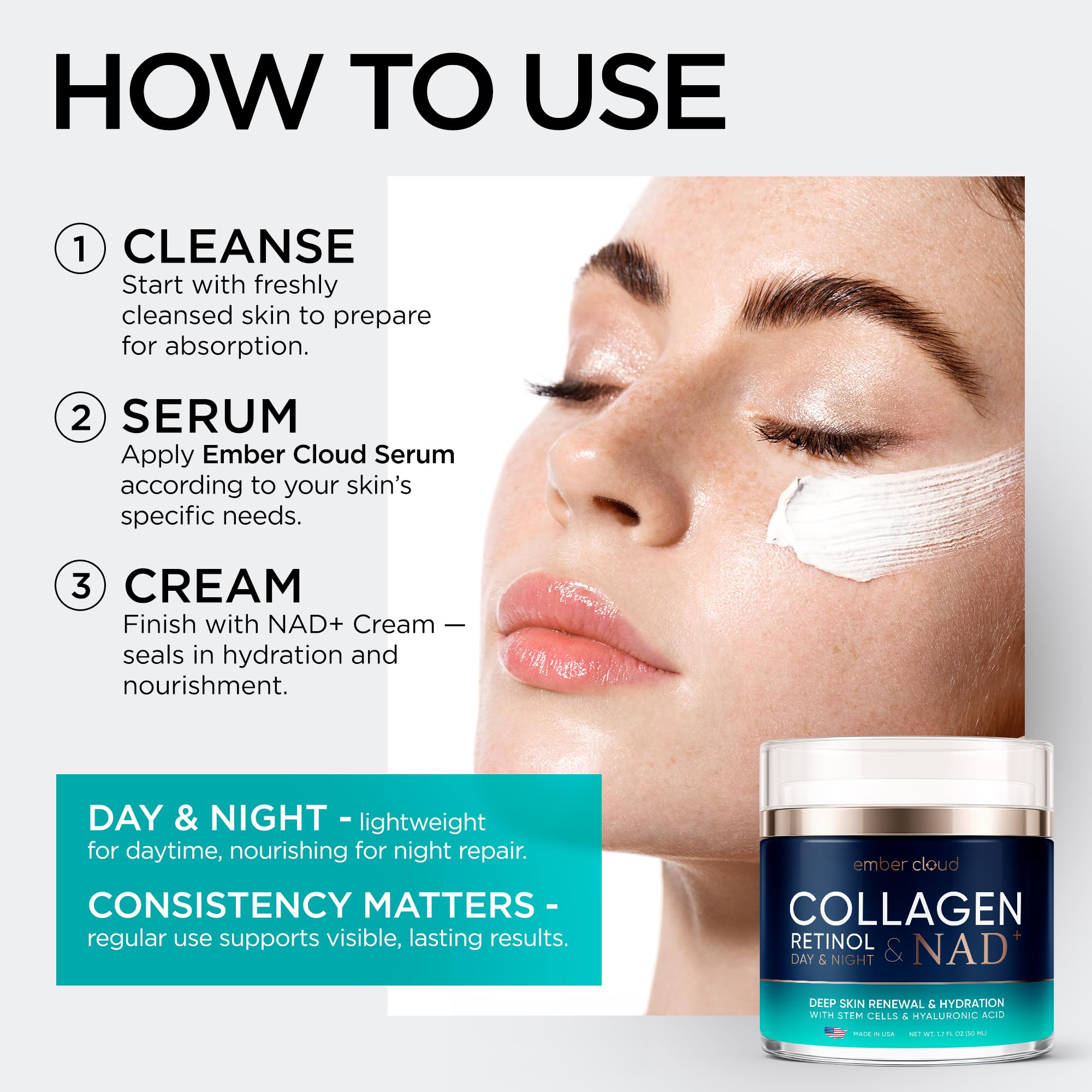 Collagen Cream 1.7 fl oz, Pack of 1