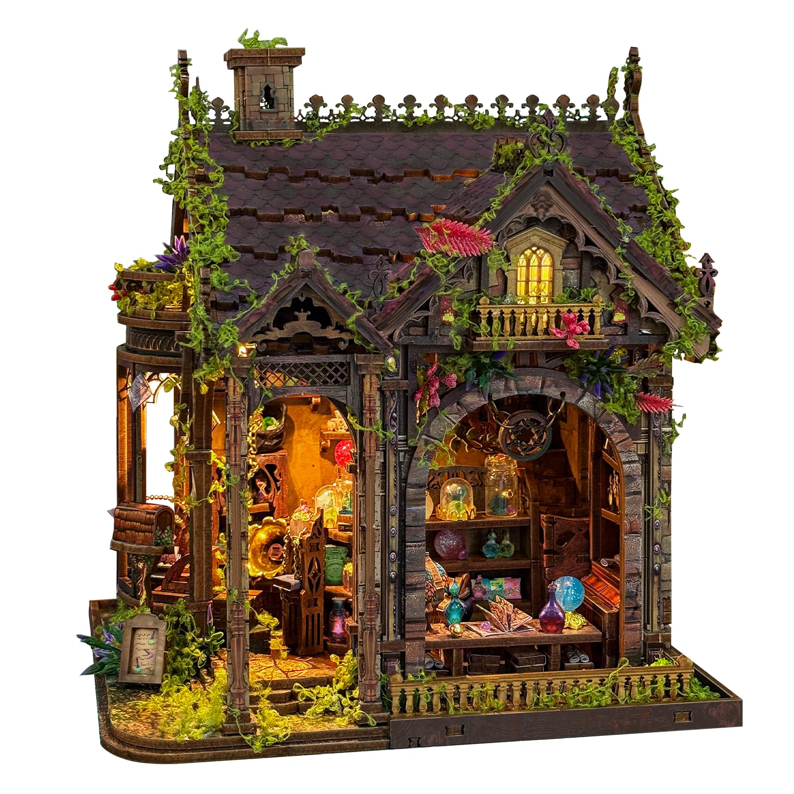 Magic Grocery miniaturowy zestaw do budowy domu – drewniane puzzle 3D z