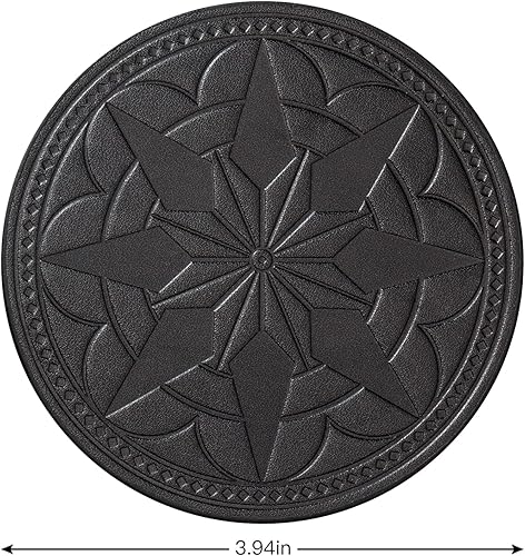 Miniatura 7 de Padike Posavasos para mesa de café, posavasos de 6 con soporte, posavasos de café para el hogar, oficina, cocina, bar (negro)