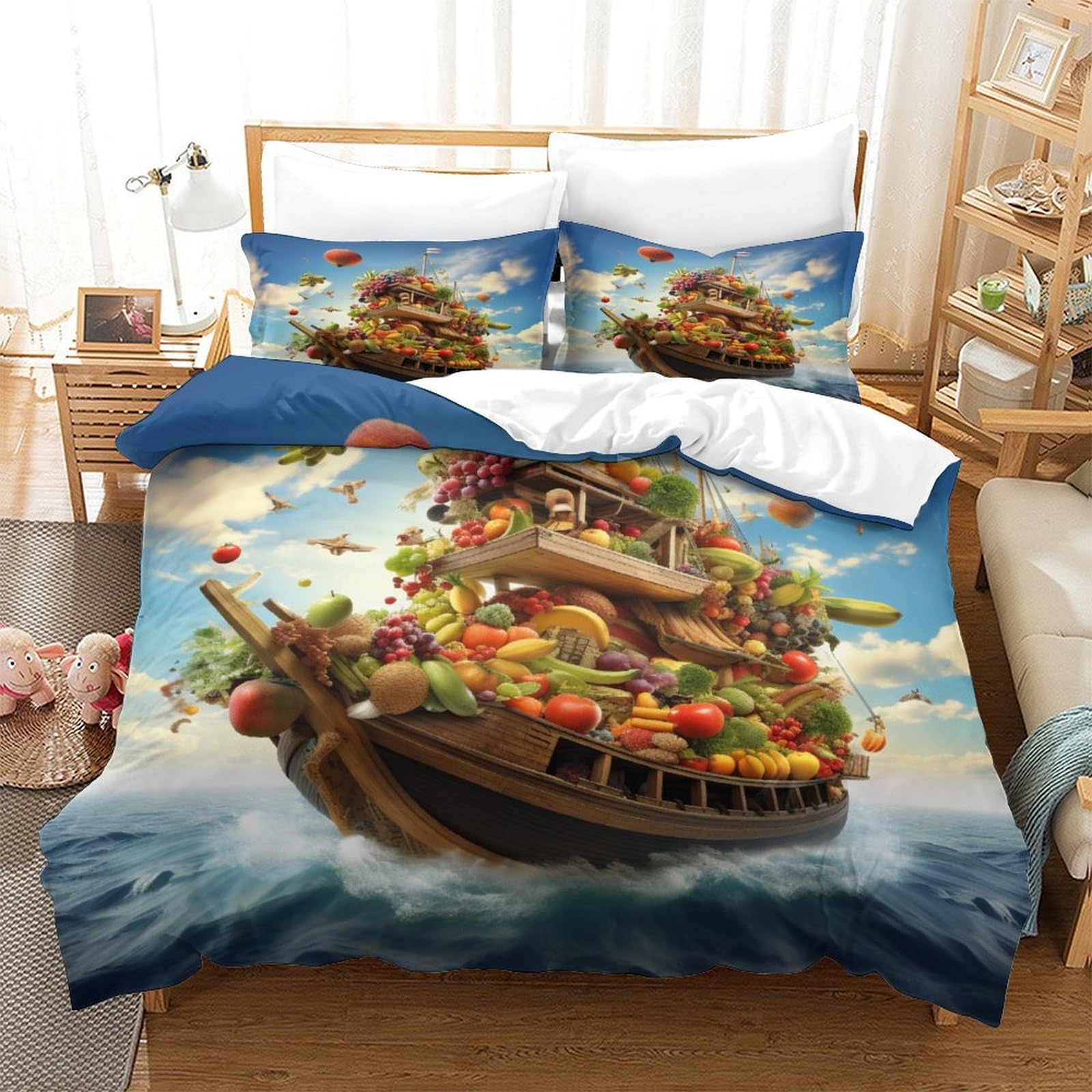 Housses de couettes bateaux à voile pour une décoration de chambre marine unique