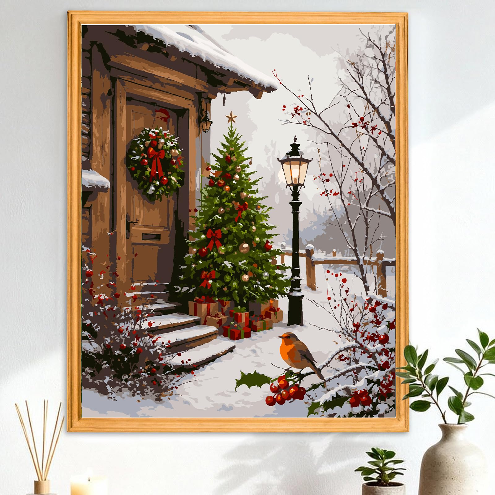 CEOVR Christmas Paint by Numbers for Adults 40x50 cm, Frameless