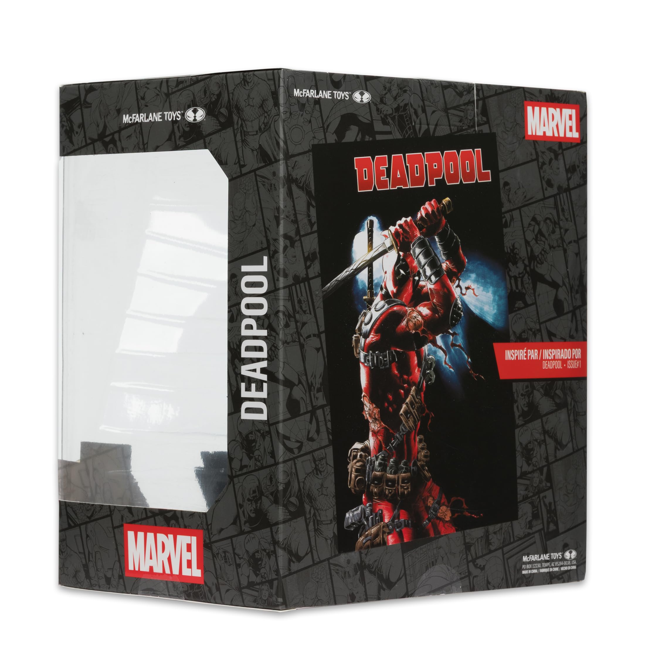 McFarlane Toys - Marvel Deadpool - Coleccionable a Escala 1:10 con Escena (Deadpool #1)