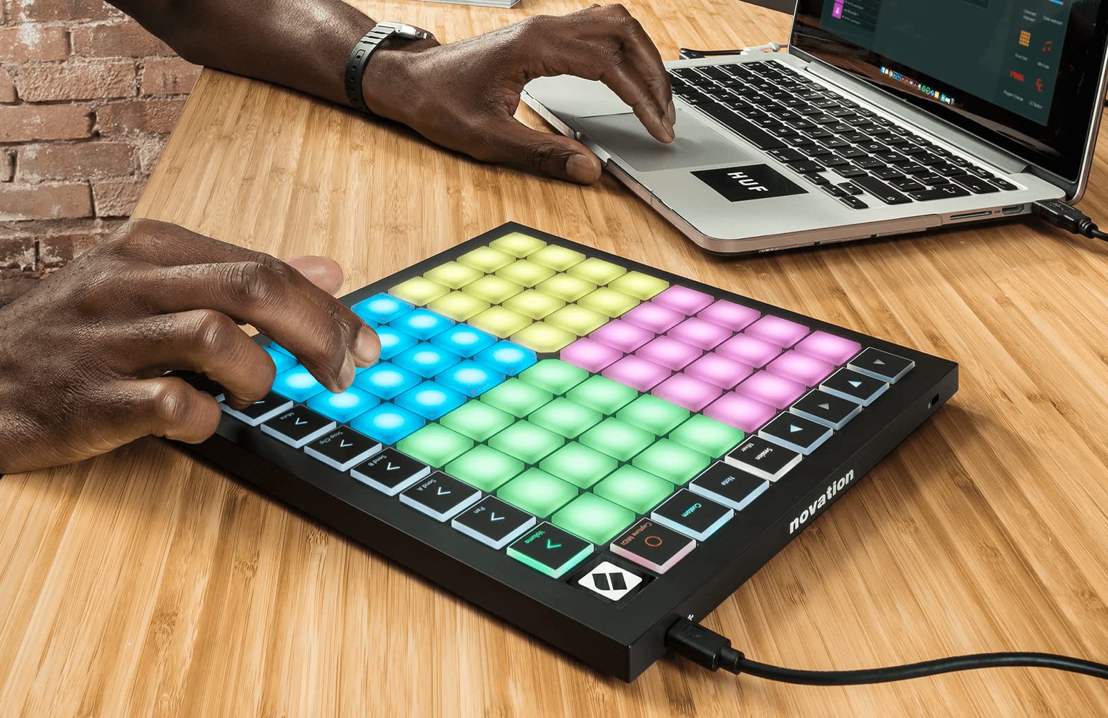 Novation Launchpad X MIDI Grid Controller for Ableton Live/Logic Pro