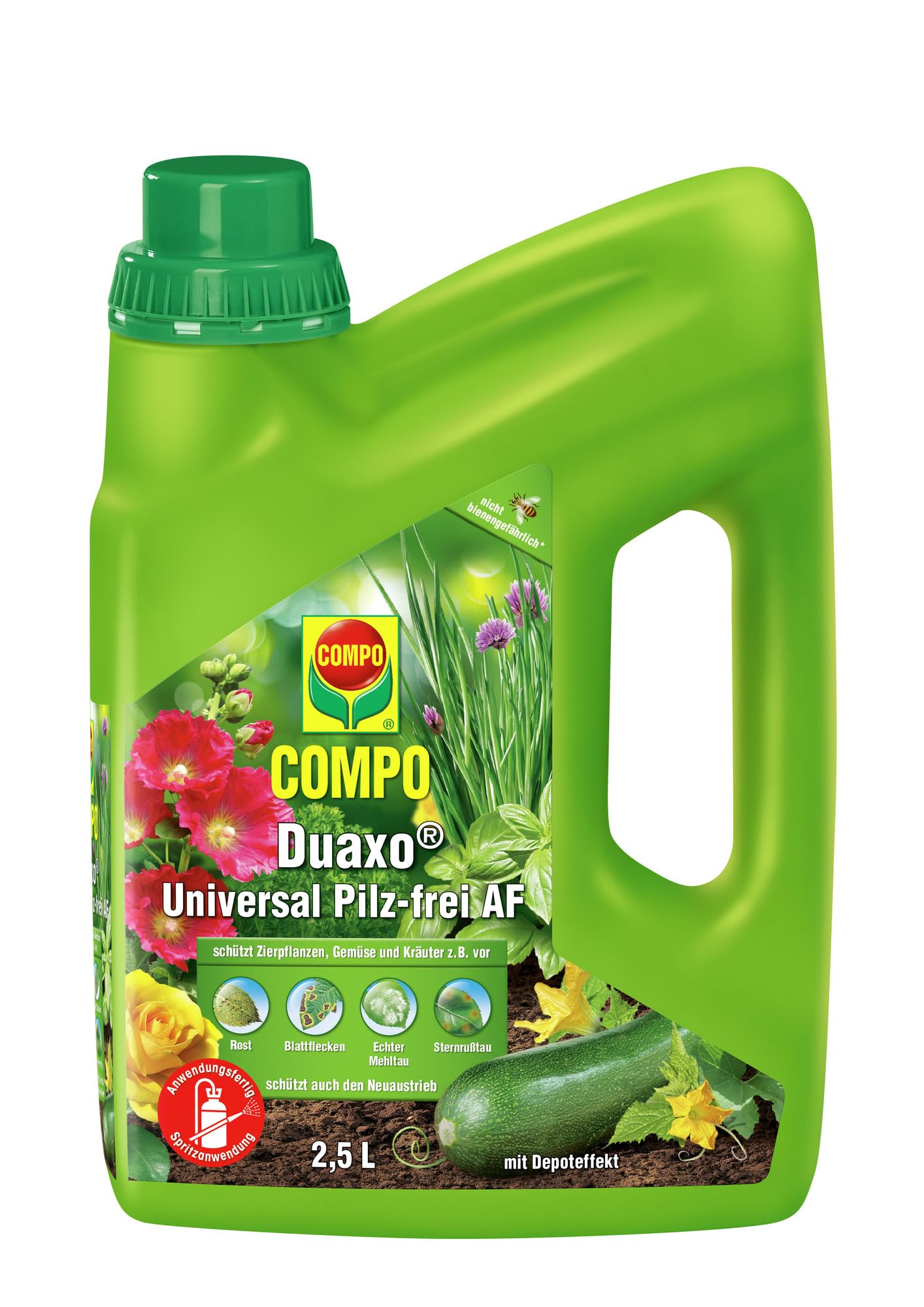 Compo Duaxo Universal Pilz-frei AF, 2.5 L, Bekmpfung von Pilzkrankheiten  an Zierpflanzen, Gemse und Krutern, Anwendungsfertig : Amazon.de: Garten