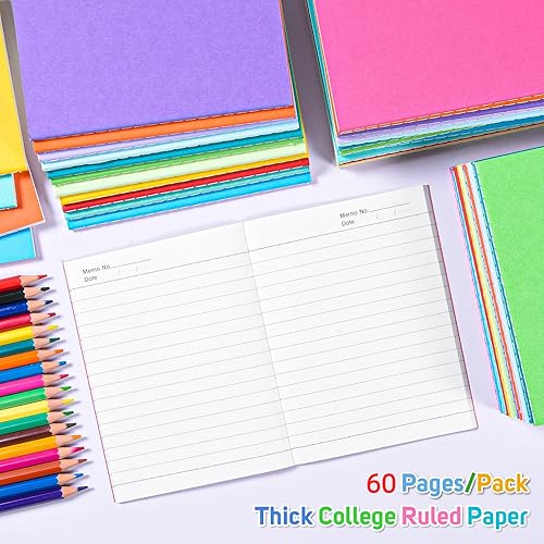 Miniatura 3 de Cuadernos pequeños, paquete de 96 diarios con 96 calcomanías motivacionales, 60 páginas rayadas para escribir, cuaderno de bolsillo para regalos de