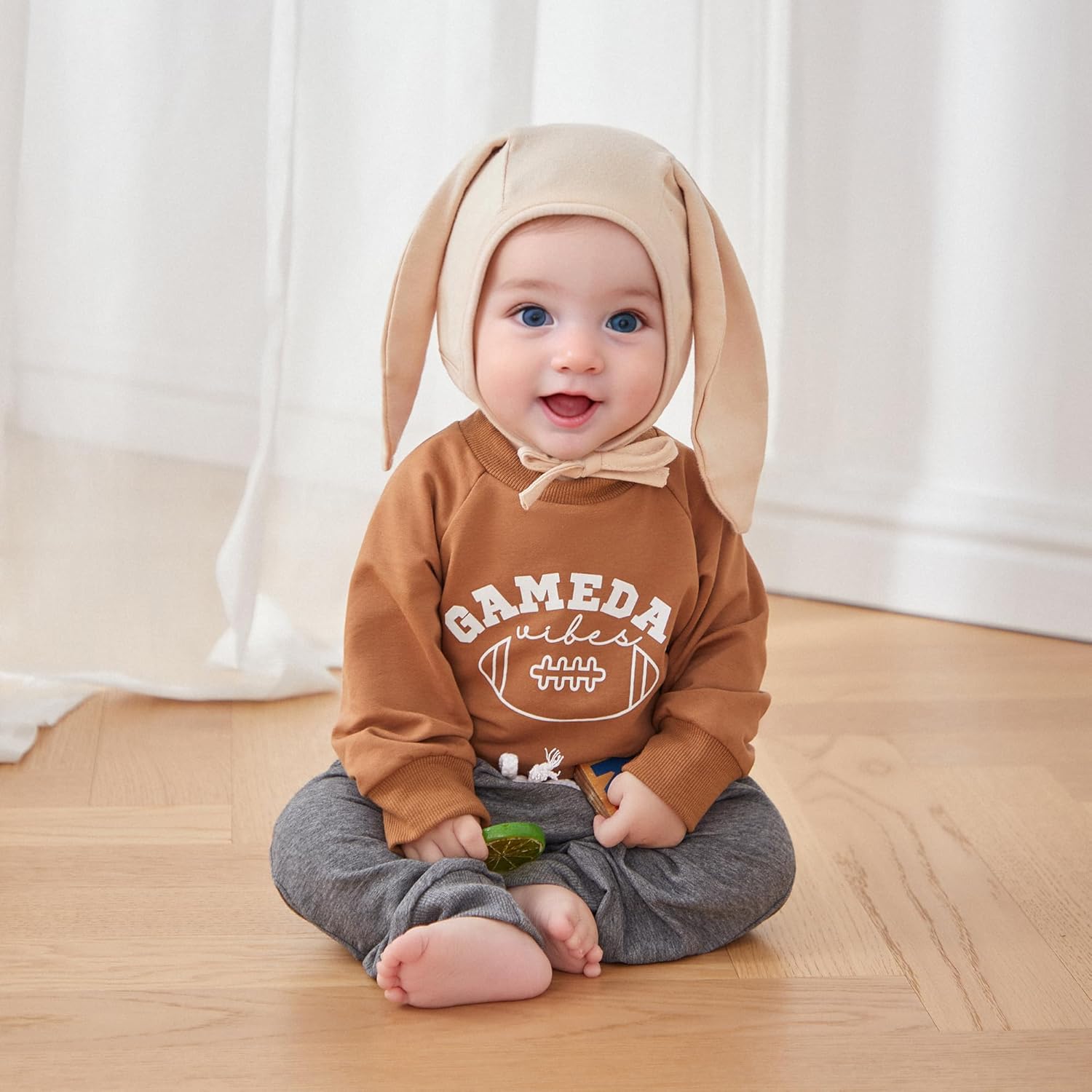 Baby Boy Fall Clothes Set Long Sleeve Crewneck Sweatshirts Pants Cute Infant Newborn Outfits 6 12 18 24 Months 2T - Image 2