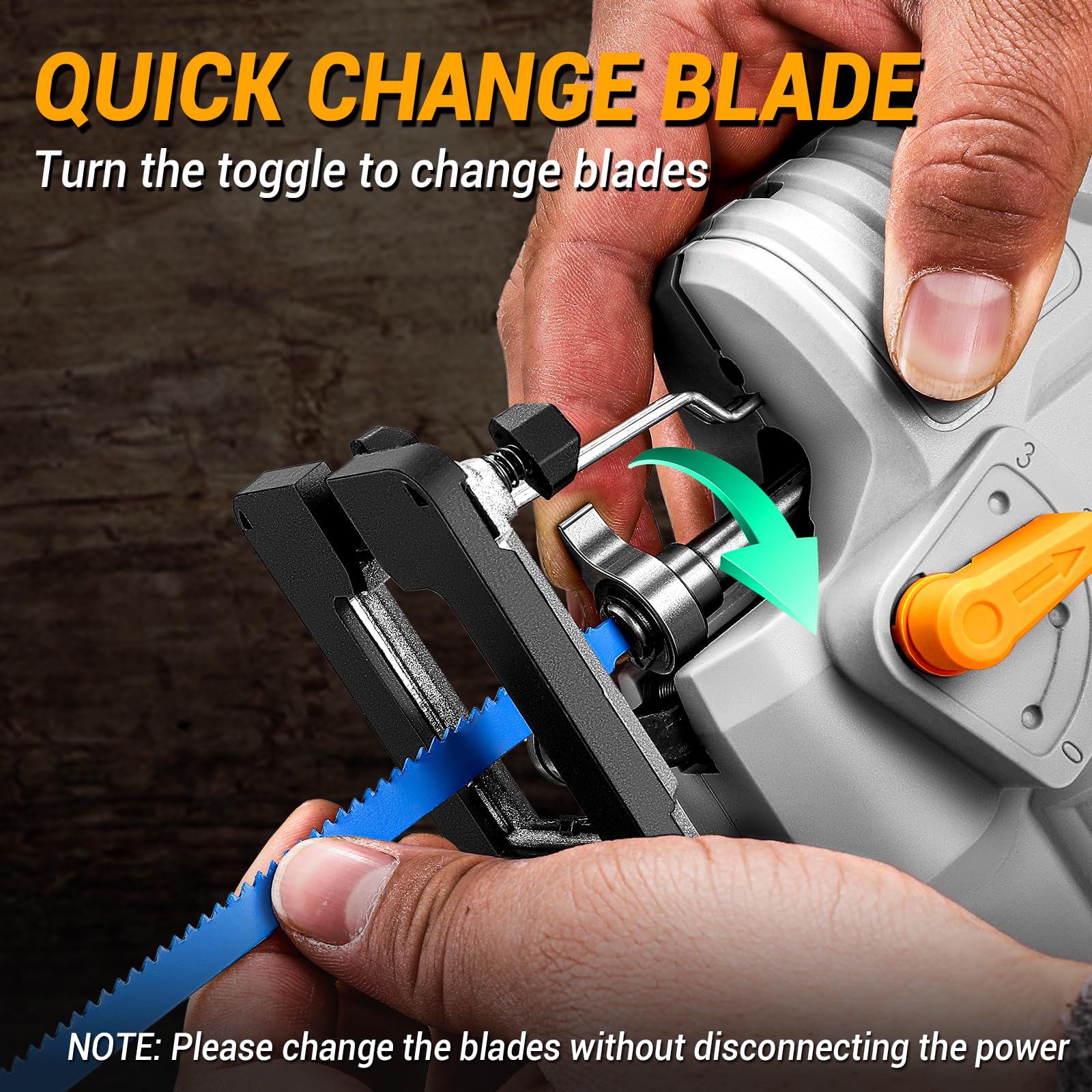 DEKOPRO 20V Cordless Jigsaw - Powerful & Versatile -5