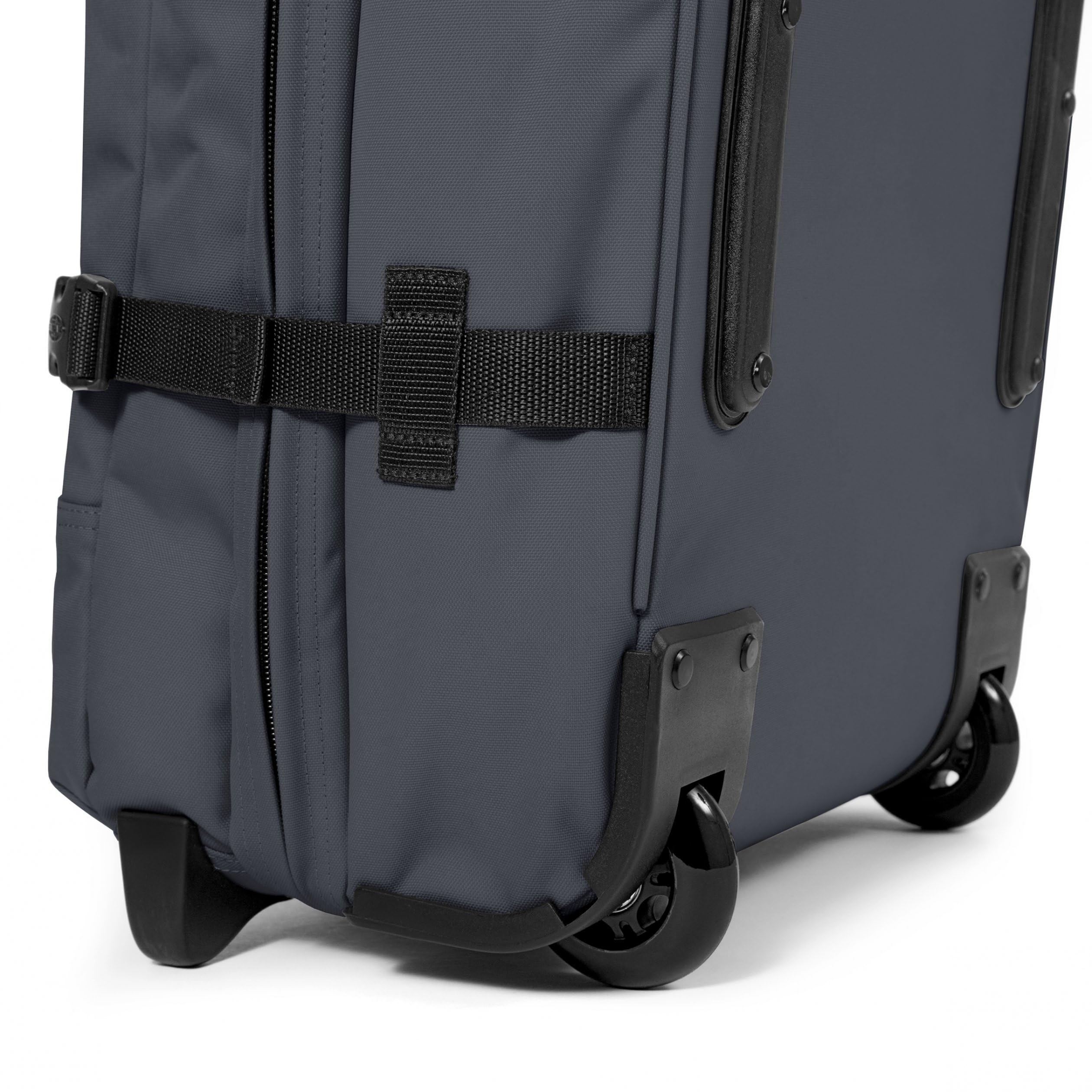 Eastpak Tranverz M Koffer 78L (67 x 35,5 x 30 cm), mittelgroßer Reisekoffer mit Rollen, leichtes Gepäck mit 2 Fächern, Teleskopgriff & TSA-Schloss - BLUE DOWNTOWN