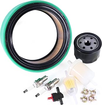 230015 Tune-Up Filter Kit Compatible with Miller Bobcat 225 250 260 & Trailblazer 325 Engine Driven Welder, Air Oil Fuel Filter Spark Plug Pre-Cleaner Maintenance Kit, Replaces 067007 066698 230016