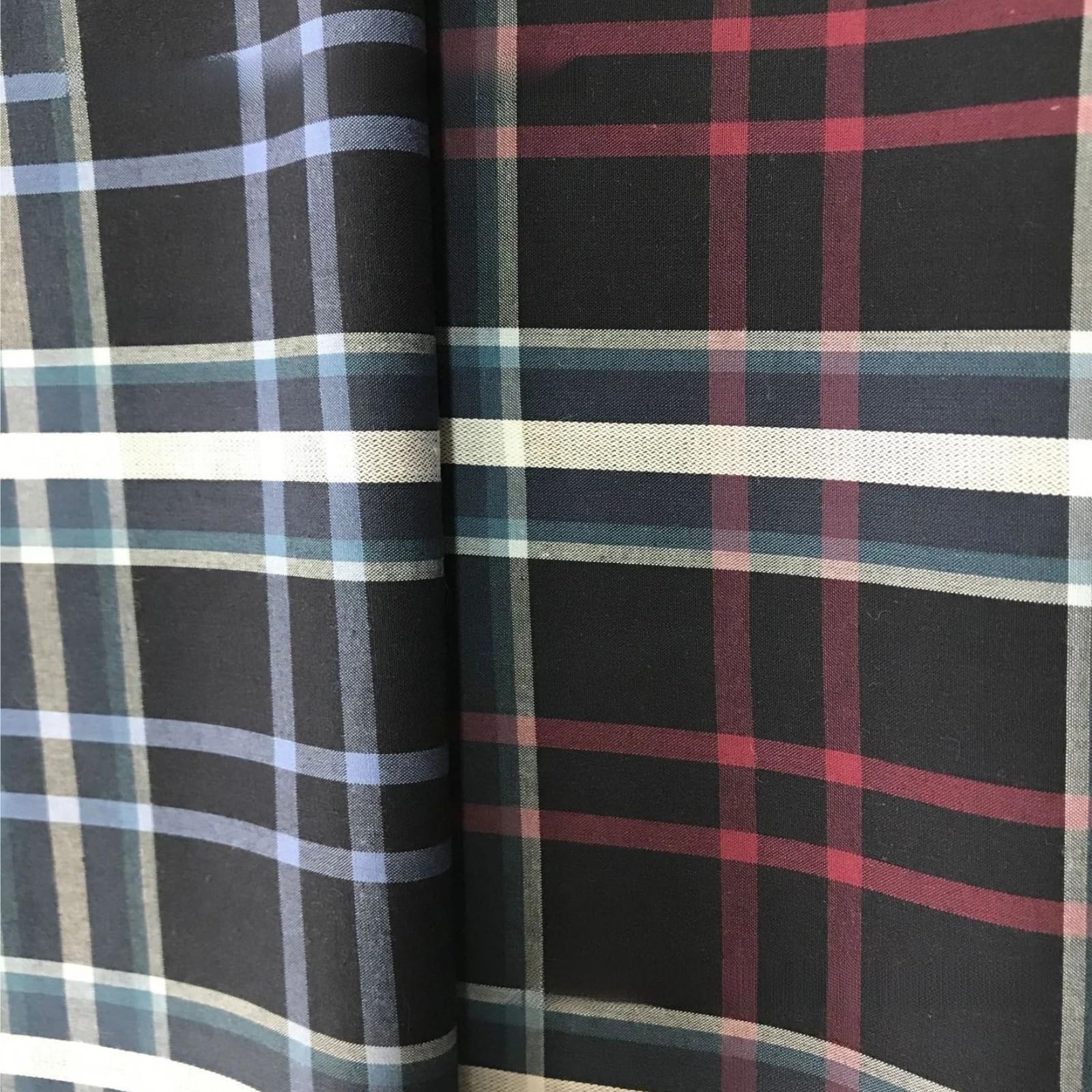Tela A Cuadros Tela a cuadros de tejido liso algodón | Camisa Transpirable Primavera Verano Material Estampado Colorido for Vestidos Y Cojines(Color1)