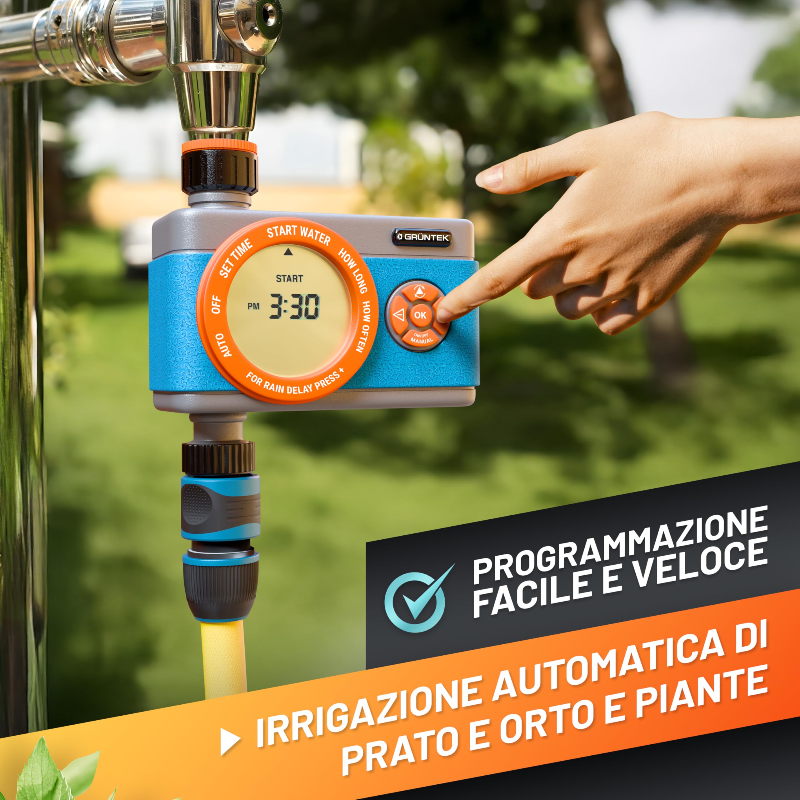 GRÜNTEK Centralina per irrigazione (Timer Automatico)