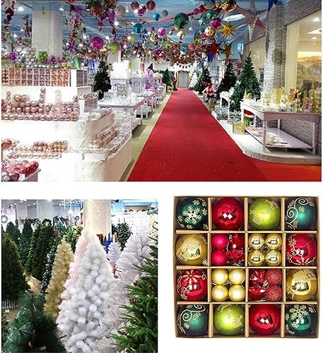 Miniatura 6 de Menolana 44 bolas de Navidad, adornos para árbol de Navidad, adornos para decoración de árbol de Navidad, adornos a granel para guirnaldas de