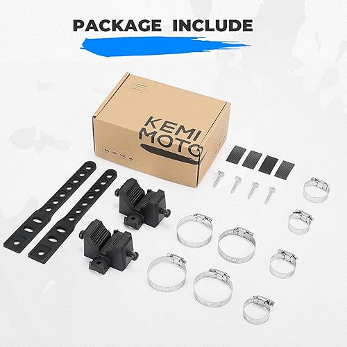 Miniatura 8 de Kit de montaje de abrazadera de goma para pala tipo A KEMIMOTO, tipo A, se ajusta a herramientas de 1"-1.5" de diámetro, abrazadera de montaje para