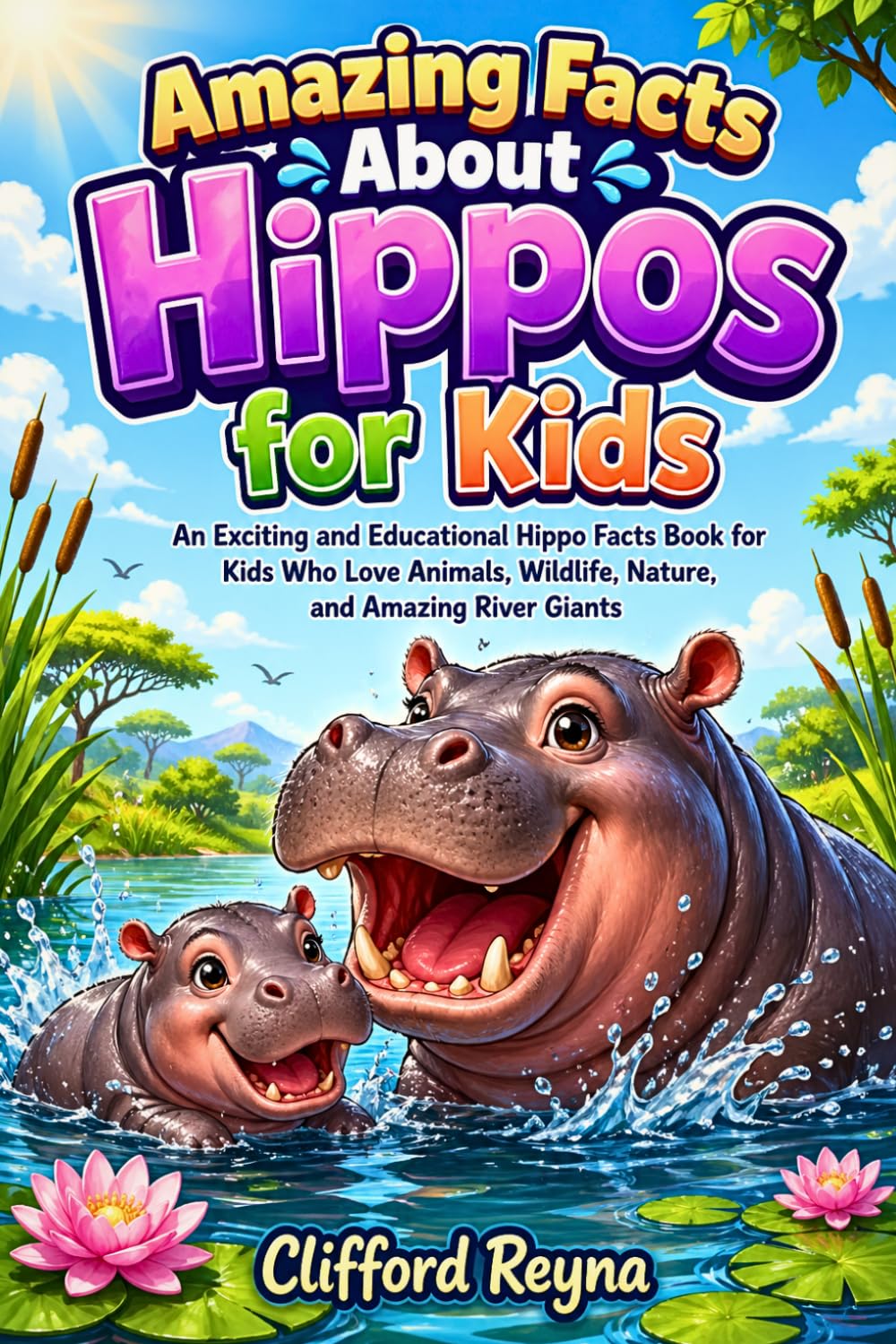 Amazing Facts About Hippos for Kids: An Exciting and Educational Hippo Facts Book for Kids Who Love Animals, Wildlife, Nature, and Amazing River Giants