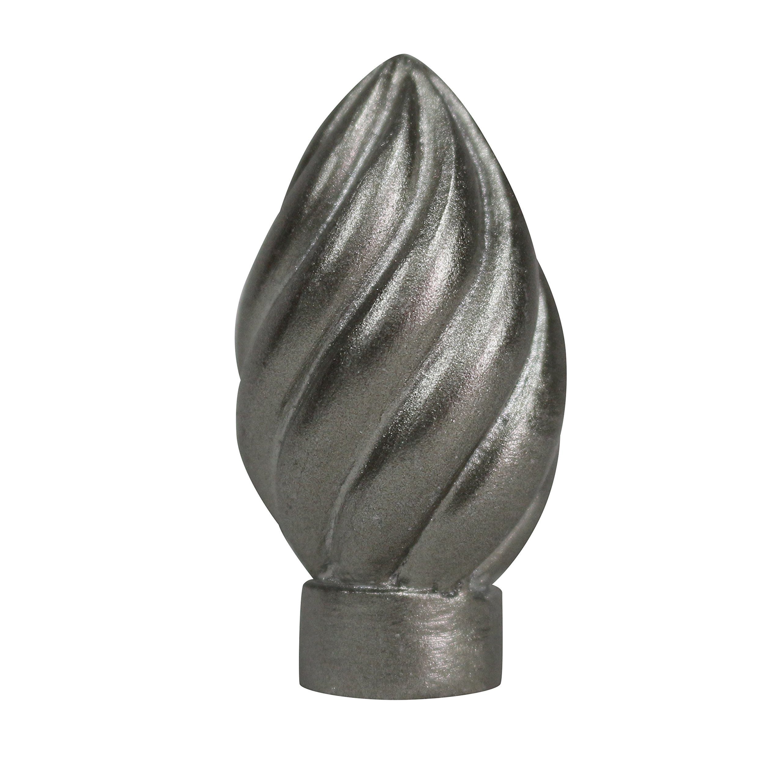 Urbanest Worcester Finial, 2 3/8-inch Tall, Pewter