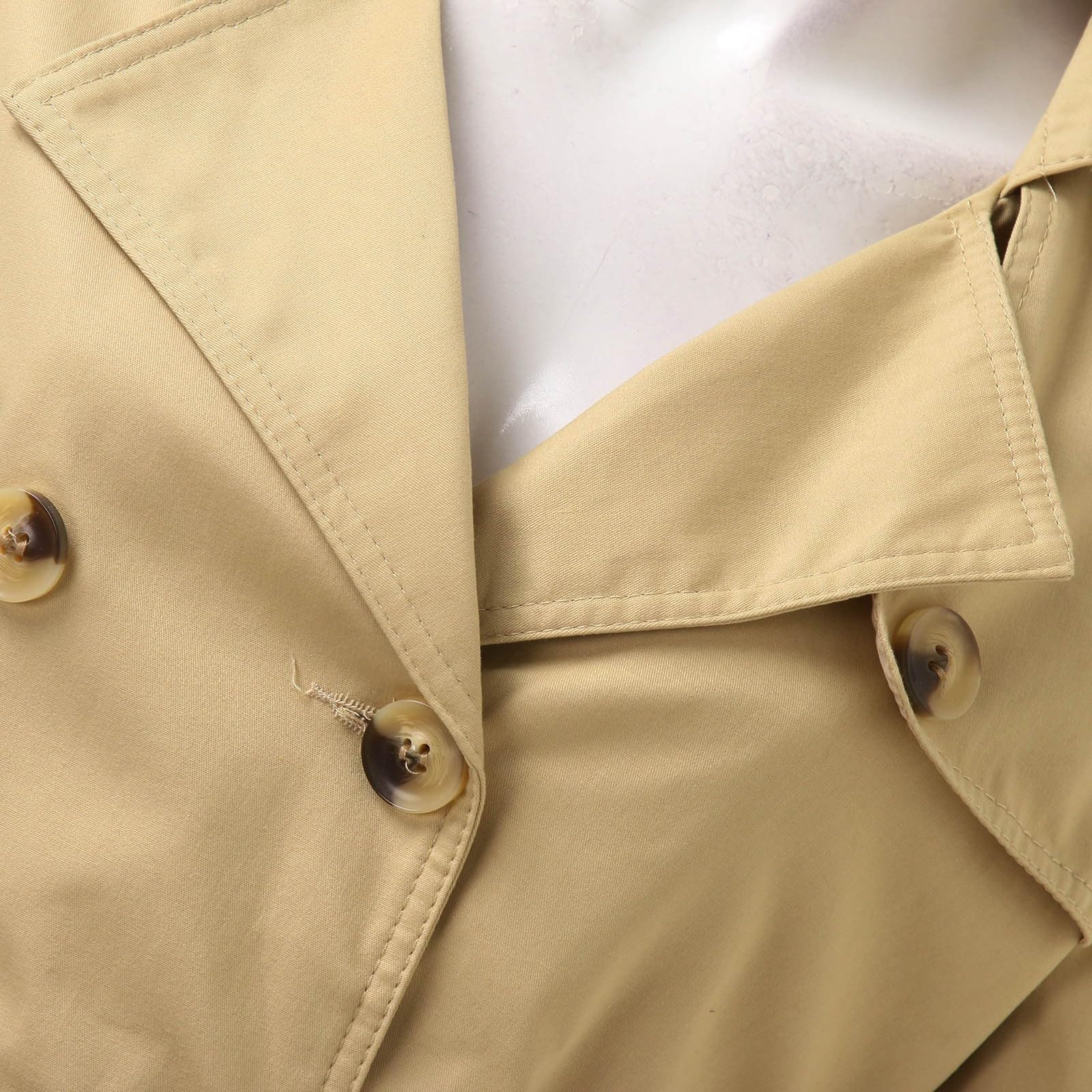 Trench slim fit da donna Trench da Donna in Tinta Unita Autunnale Trenchcoat giacca autunnale per transizione Cappotto Classico Antivento Giacca Windbreaker Giacche con Tasche Soprabito per Esterni