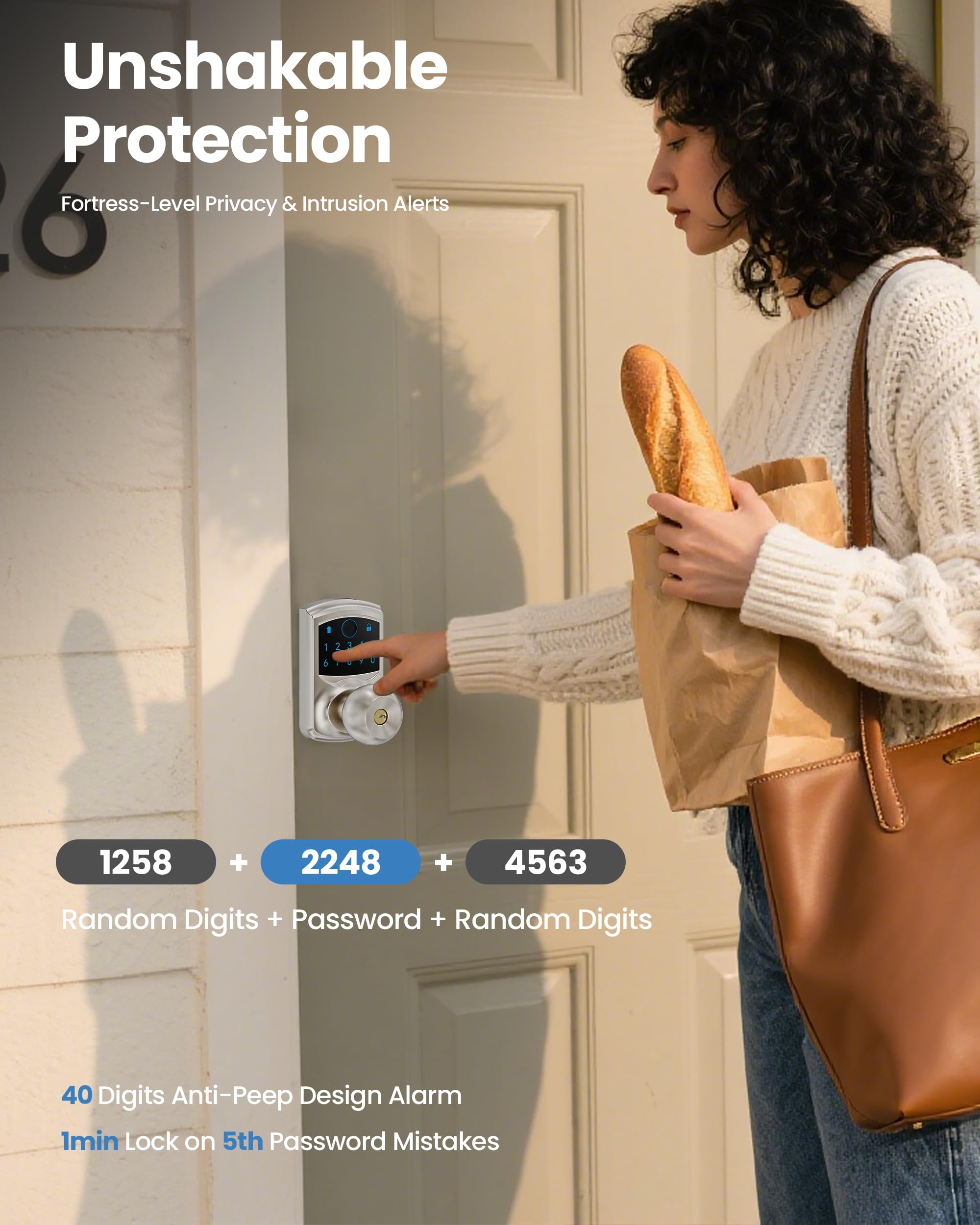 Smart Fingerprint Door Lock - Keyless Entry -7