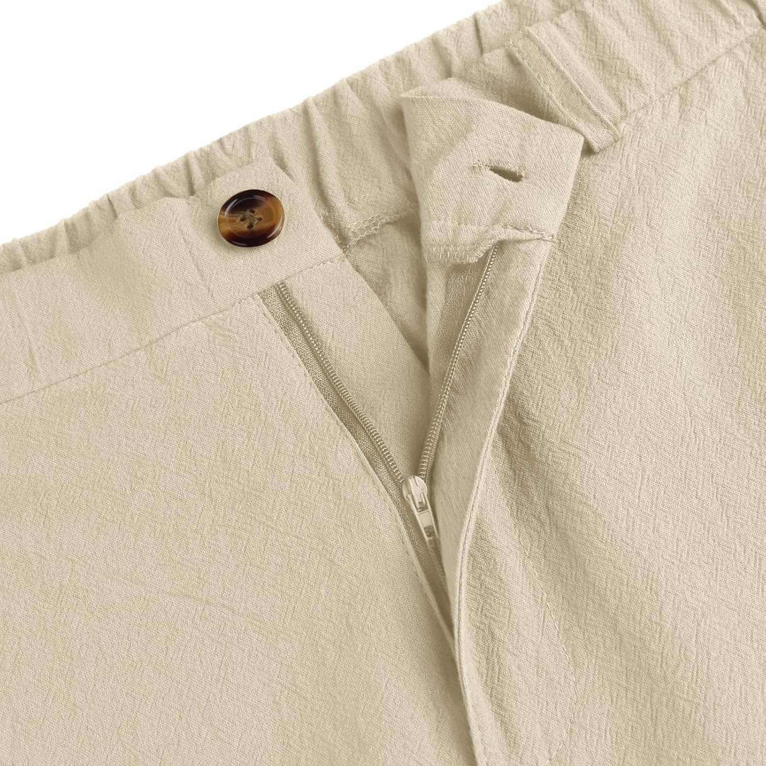 YAOHUOLE Men's Linen Pants Lightweight Drawstring Elastic Waist Trousers Casual Summer Beach Wedding 3 81+BQZ6VJUL. AC SL1500