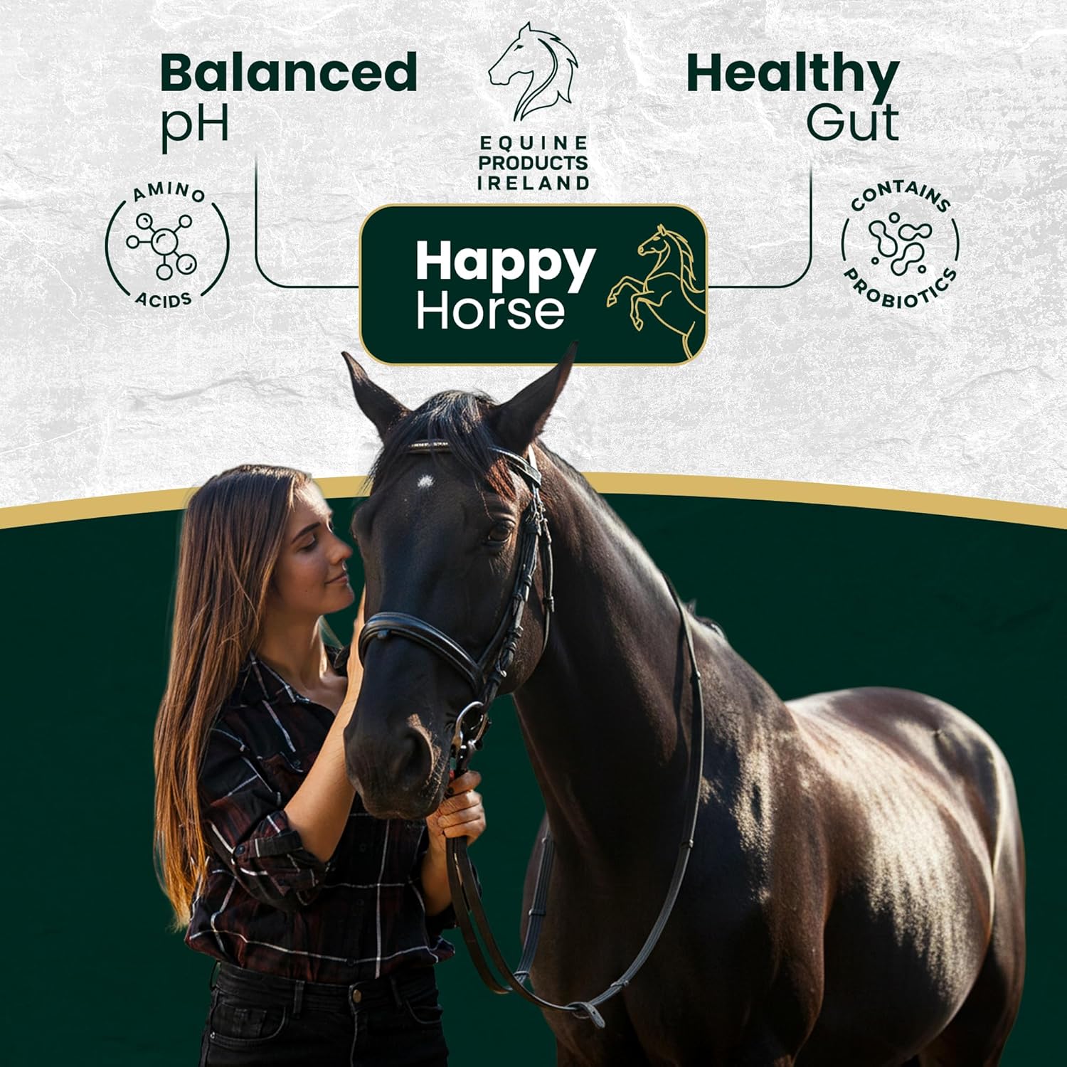 – Gastro Prep – Probiotic & Vitamin Horse Supplements, Supports Gut Health, Calm Behavior, Coat & Hoof Quality, Bone Strength – Horse Supplies – 10 kg (22 lbs)