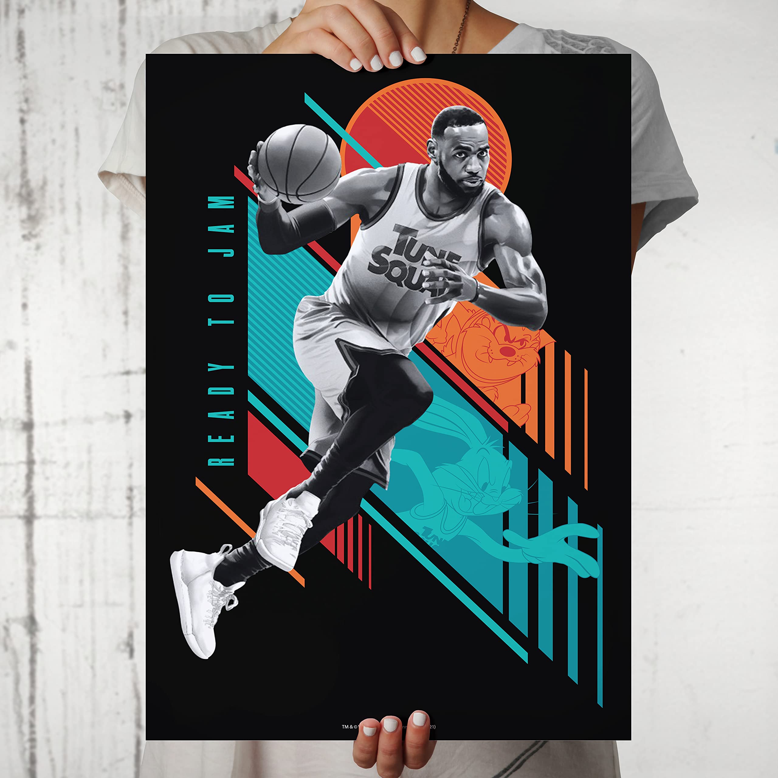 MCSID RAZZ MC SID -LeBron James: Strike - Space Jam Poster [ Frame Not Included] Size A3 [12 x 18 inch's]Officially Licensed by Turner Entertainment Co, USA