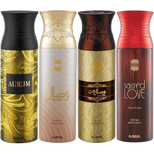 Ajmal Aurum Deodorant Spray 200ml - Pack of 4