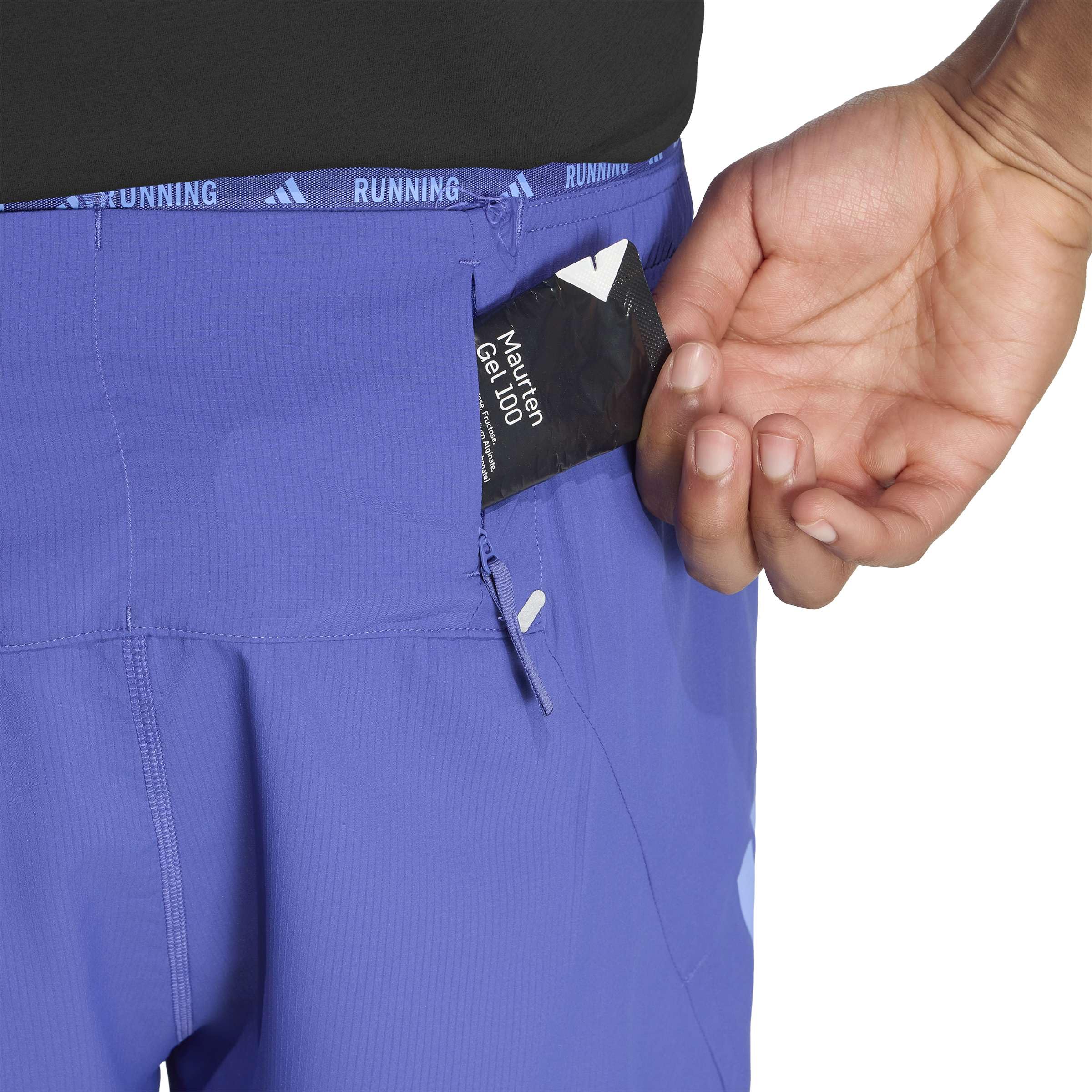adidas Uomo Adi365 Running Formotion Iconic Shorts, Dual Indigo, S 7 inch