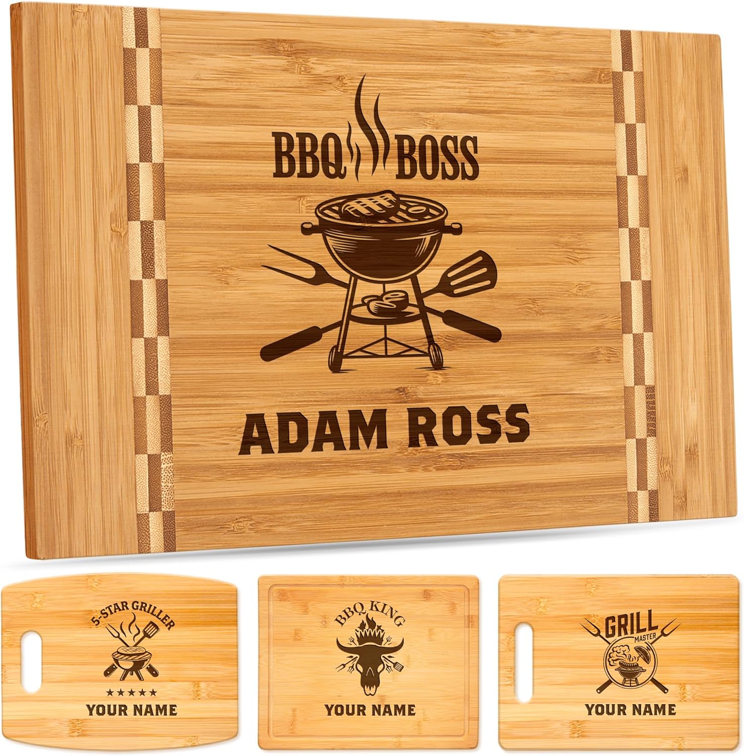 Father's Day Gift Ideas Personalized Bamboo Cutting Board