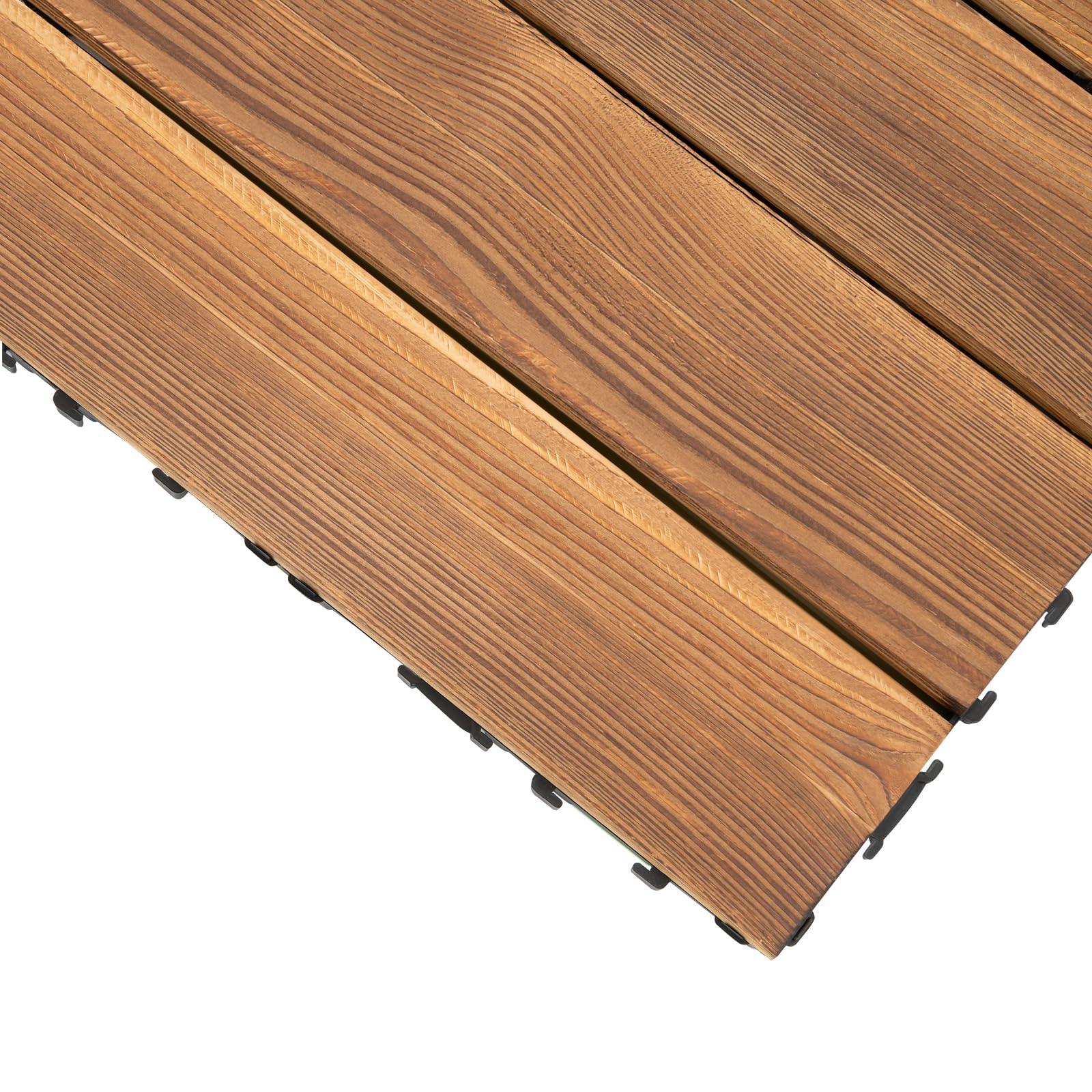 36 caillebotis extérieurs - Dimensions 30,3 x 30,3 x 2,3 cm - Revêtement de sol pour garage, balcon et jardin - Pour espaces extérieurs et aires de jeux