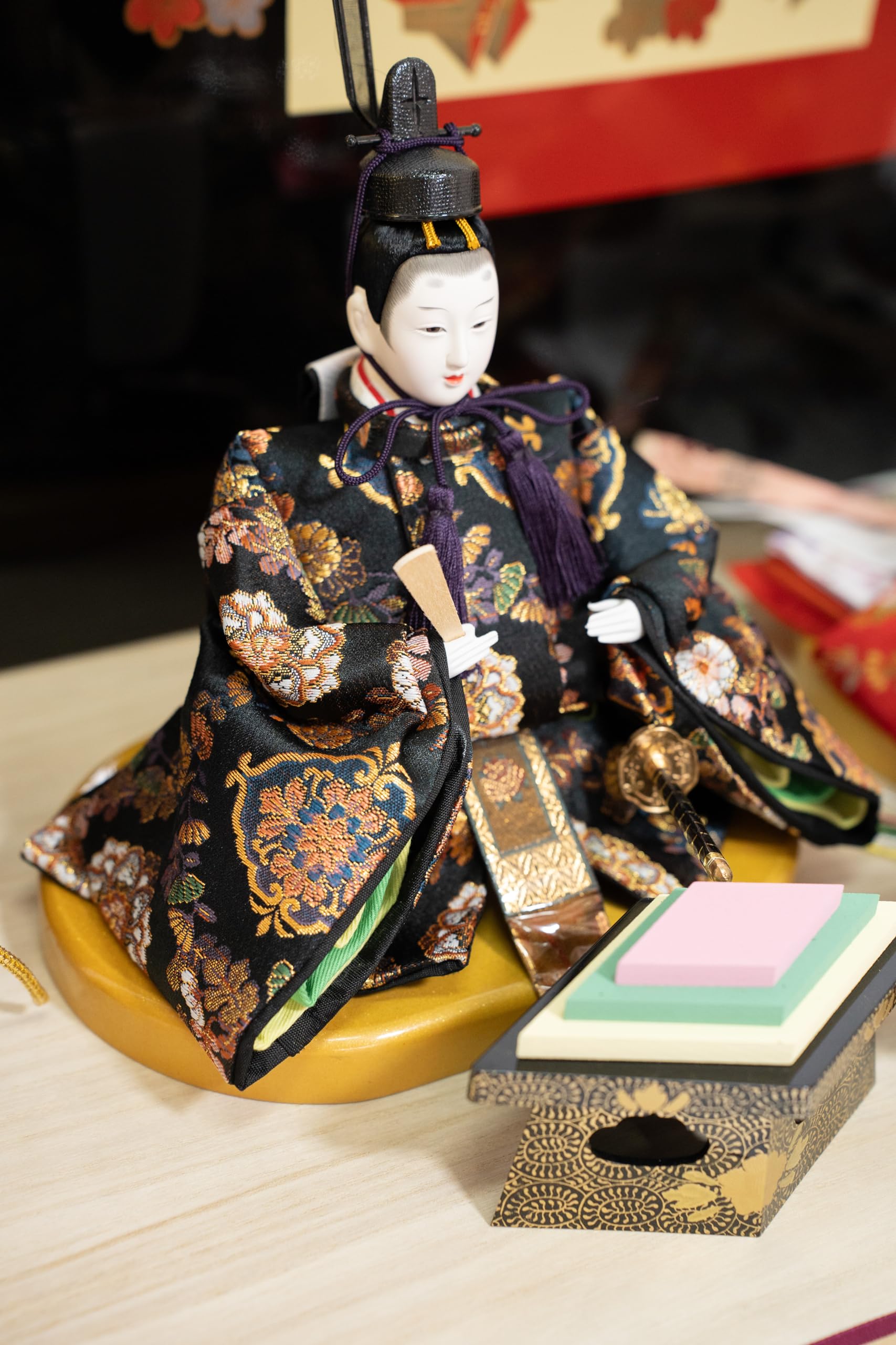 Amazon.co.jp: 雛人形 親王飾り 平飾り B 鶴 ひな人形 ひな祭り 雛祭り 