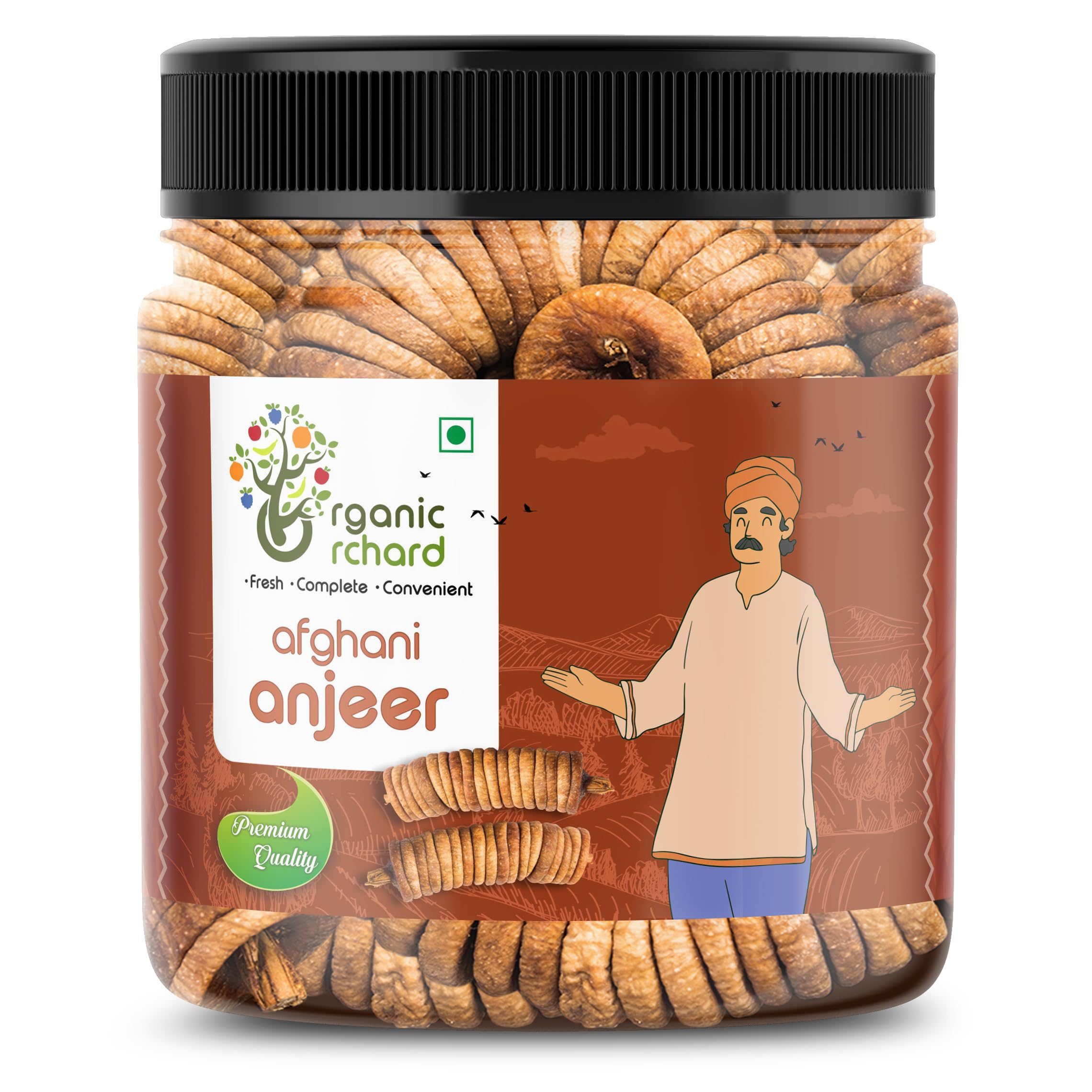 Organic Orchard Afghanistan Afghani Anjeer Figs Big Size Anjir Dried Figs Zero Added Sugar & Preservatives Dry Fruit Pack of 250 gram (B0BRVCBB9N) Amazon Price History, Amazon Price Tracker