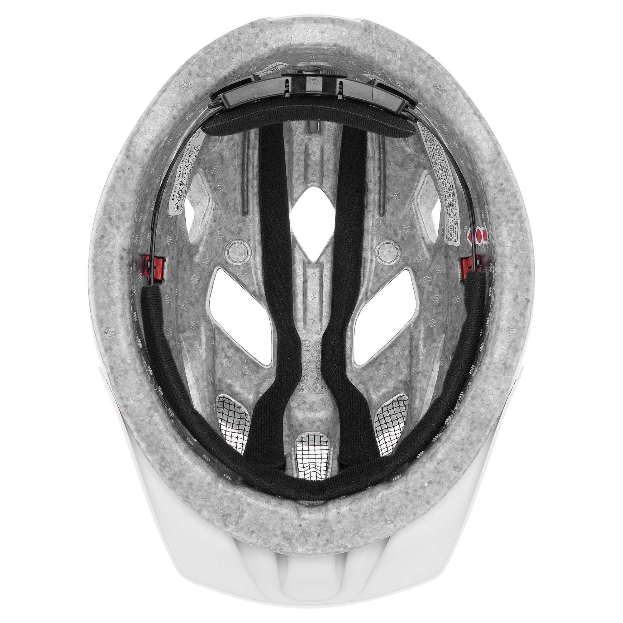 uvex touring cc, casco tuttofare leggero unisex, regolazione individuale delle dimensioni, ampliabile con luce a LED, white matt, 52-57 cm