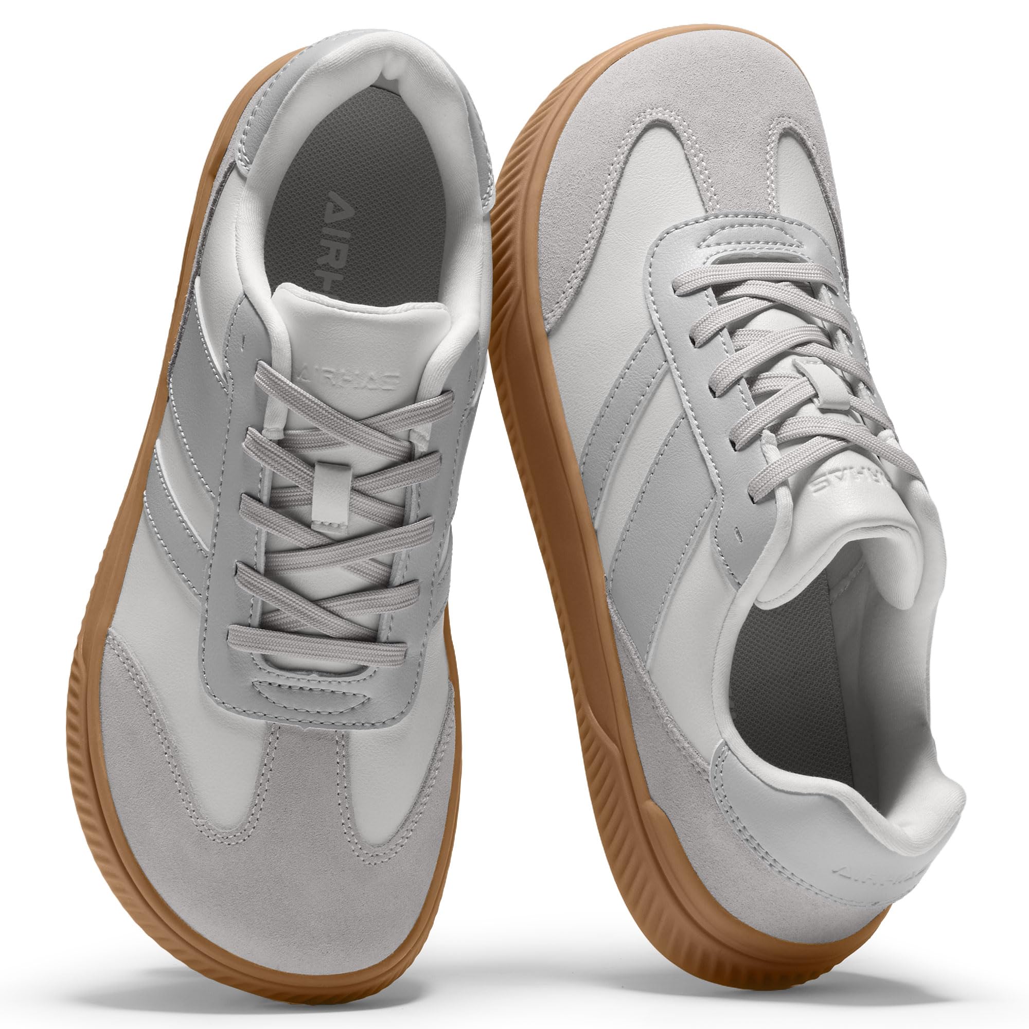 Womens Wide Toe Box Barefoot Shoes Fashion Zero Drop Sneakers for Women Walking Vegan Leather Minimalist Shoes